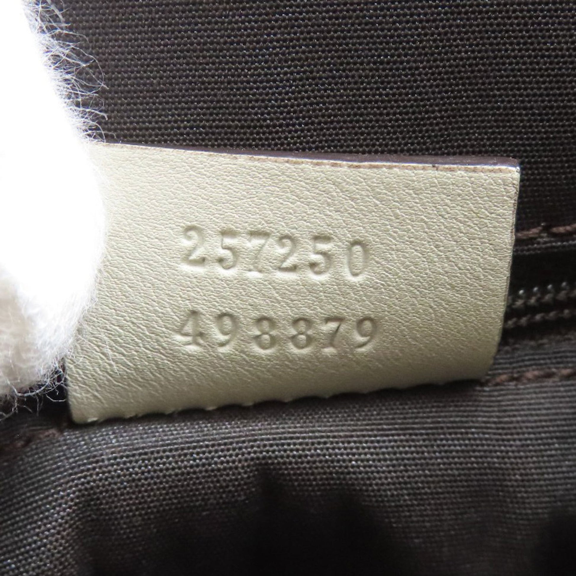 Gucci Brown White Pvc Handbag