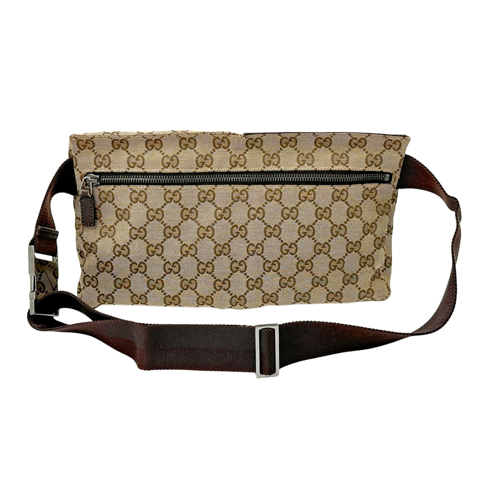 Gucci Gg Canvas Beige Brown Gg Canvas Fanny Pack Sling Bag