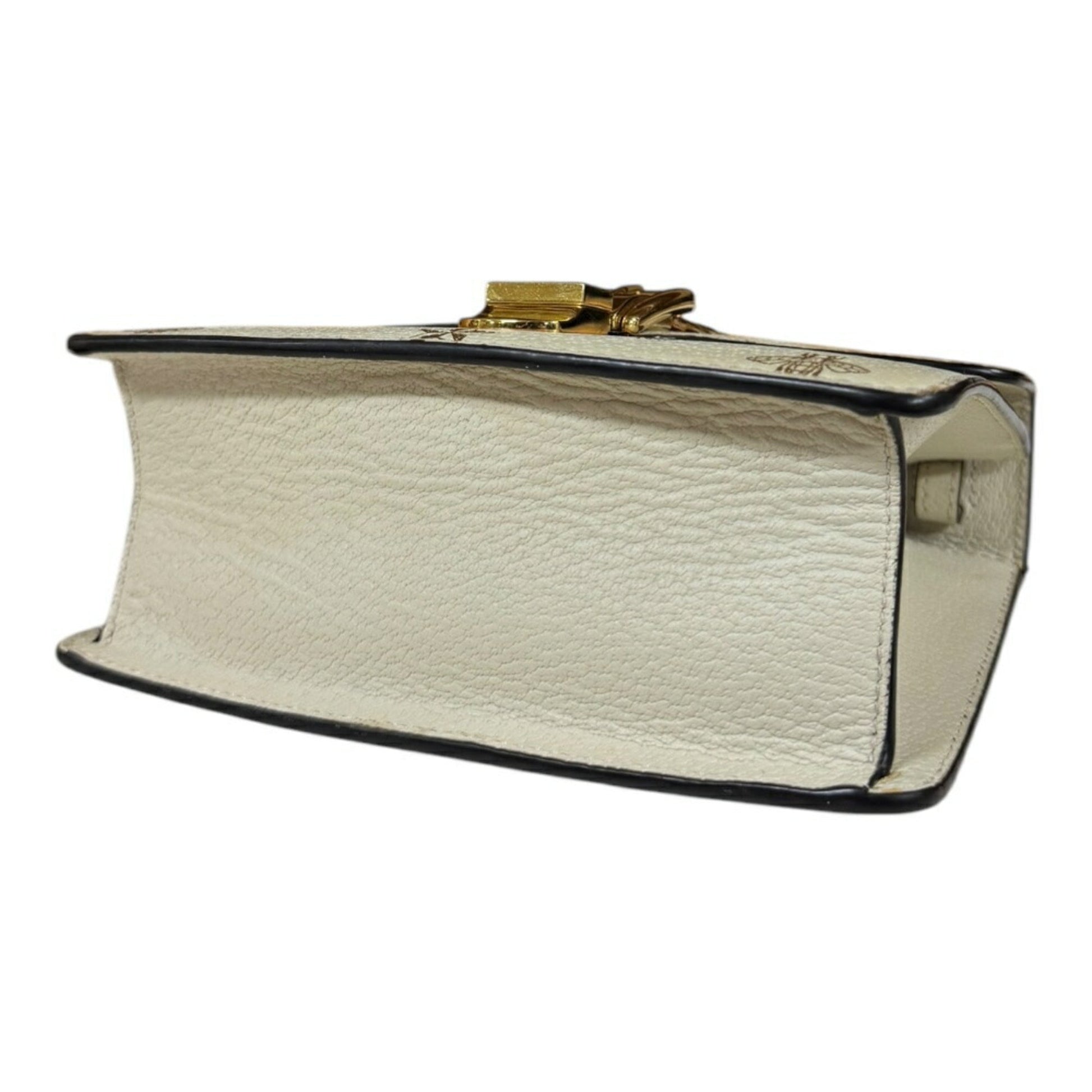 Gucci White Leather Shoulder Bag