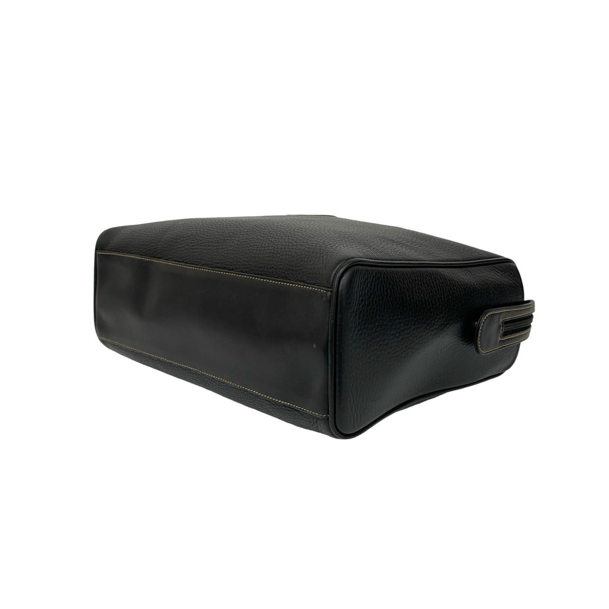 Gucci Black Leather Boston Bag Handbag