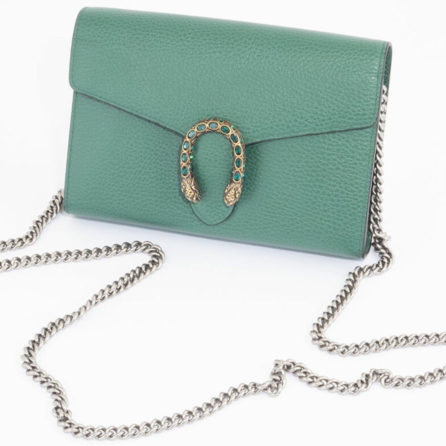 Gucci Green Leather Shoulder Bag