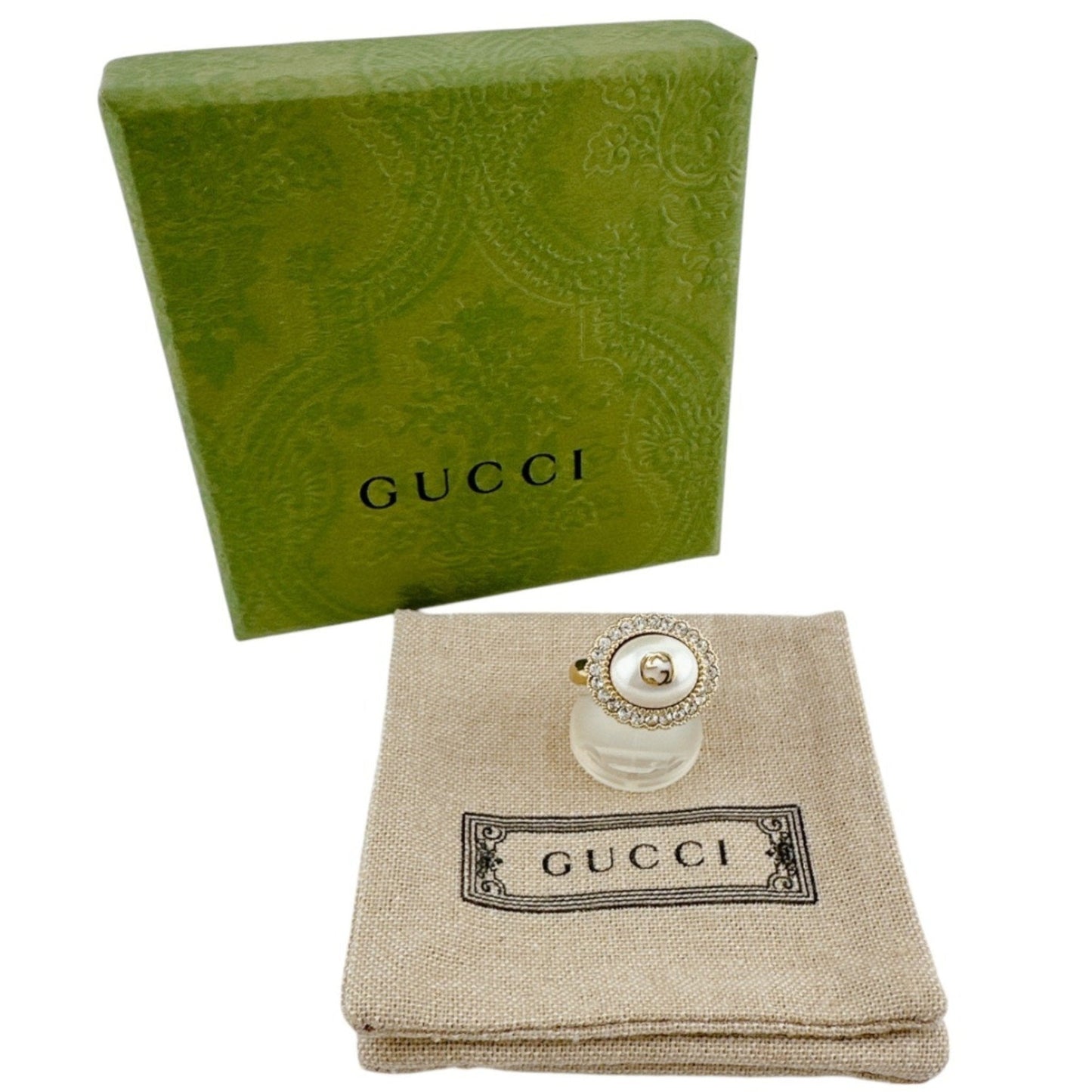 Gucci Gold Metal Band Ring