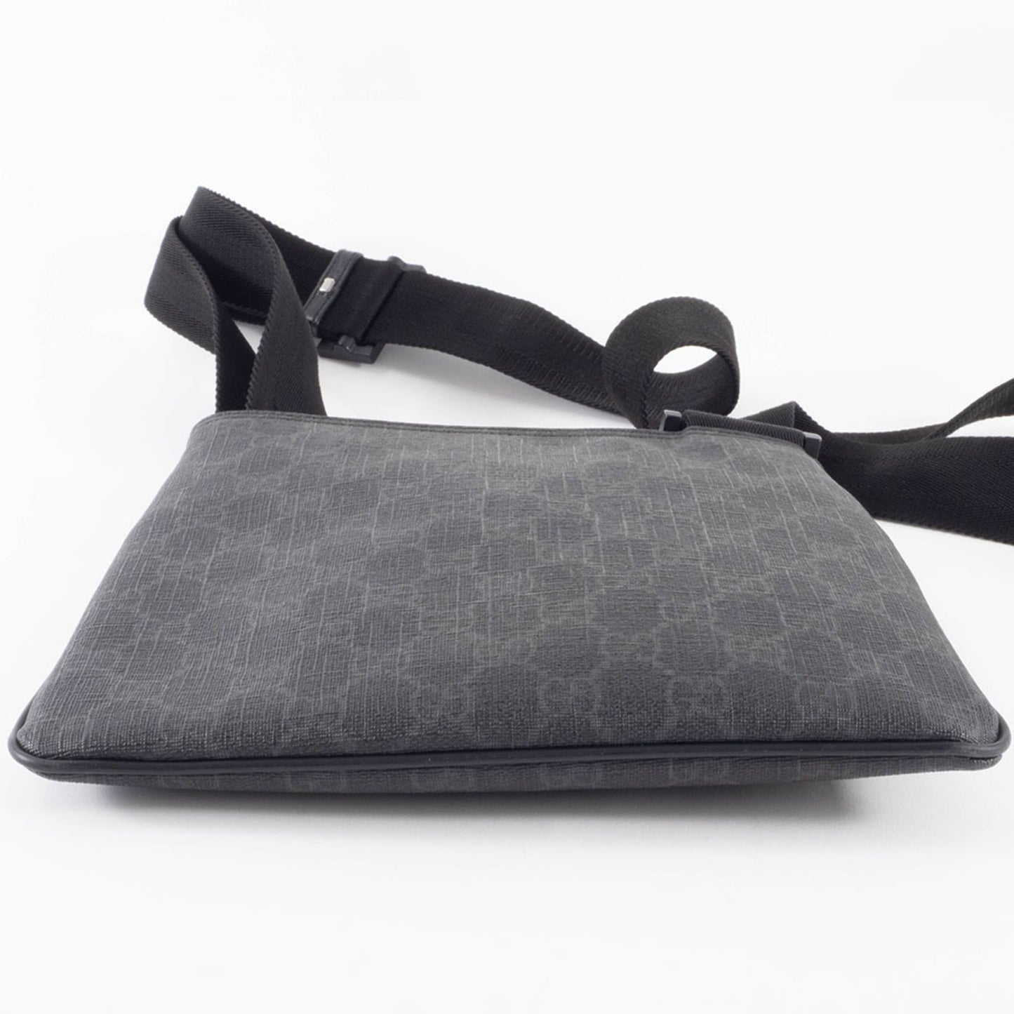 Gucci Gray Gg Supreme Leather Shoulder Bag