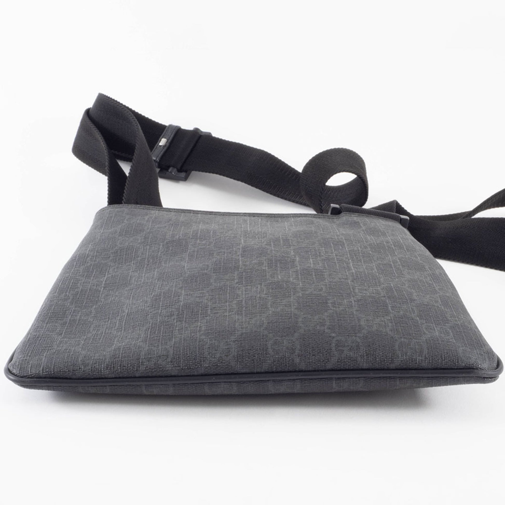 Gucci Gray Gg Supreme Leather Shoulder Bag