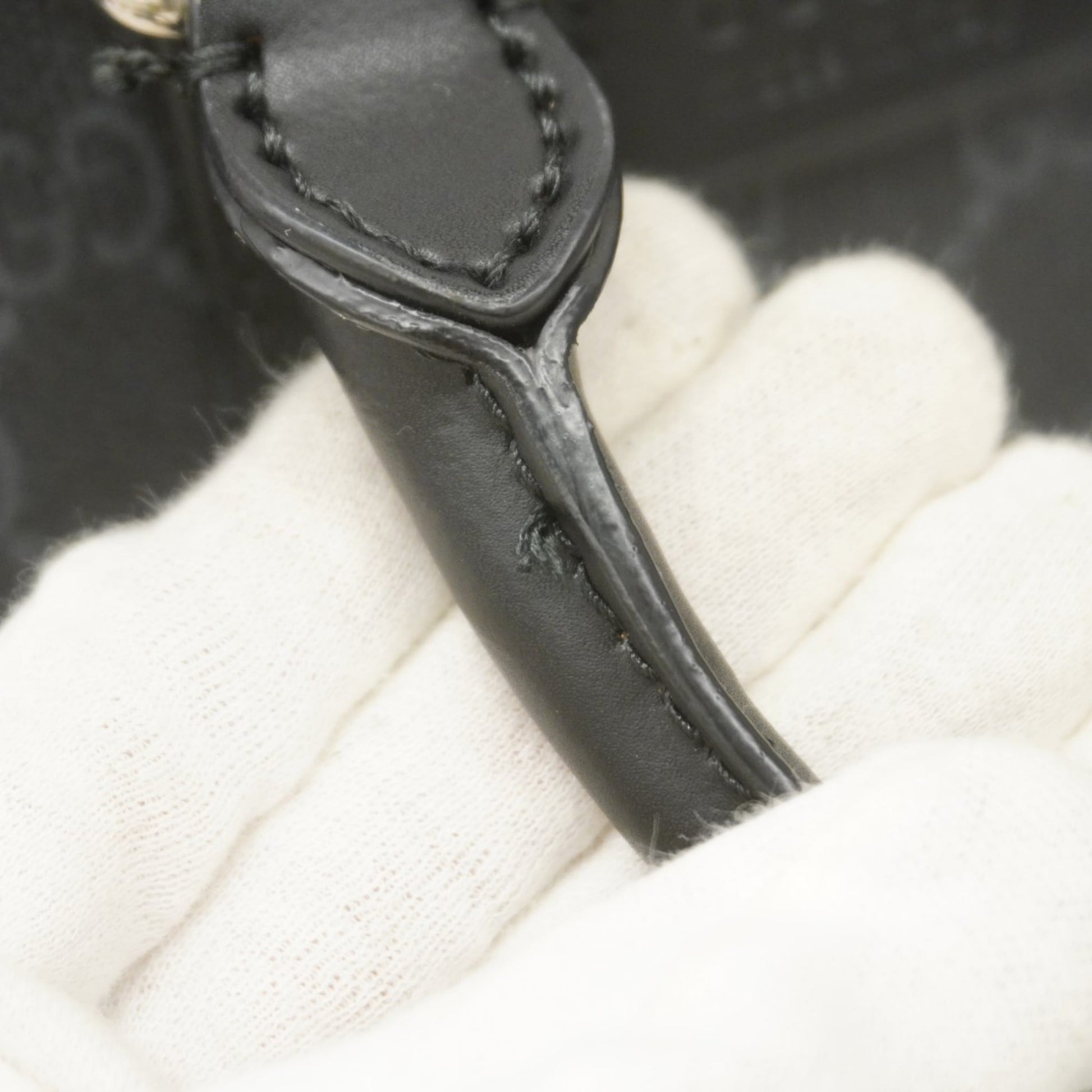 Gucci Black Gray Pvc Handbag