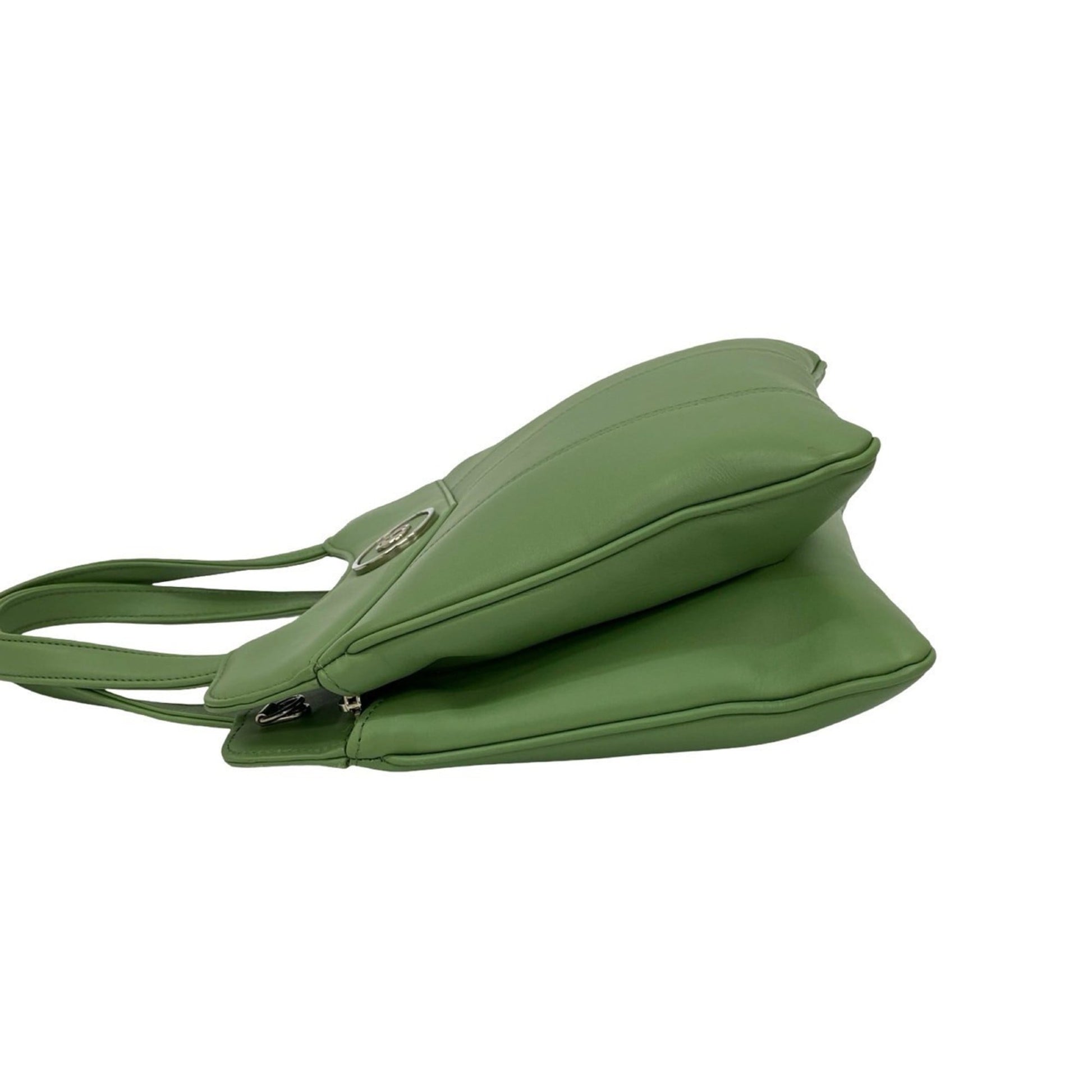 Gucci Green Leather Handbag Shoulder Bag