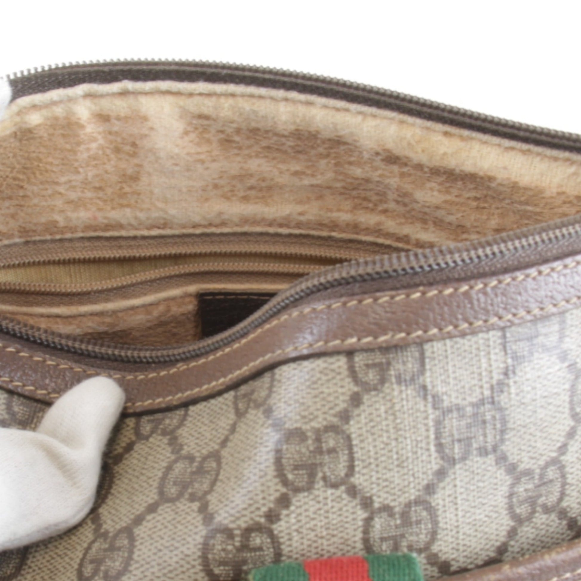 Gucci Brown Gg Supreme Shoulder Bag