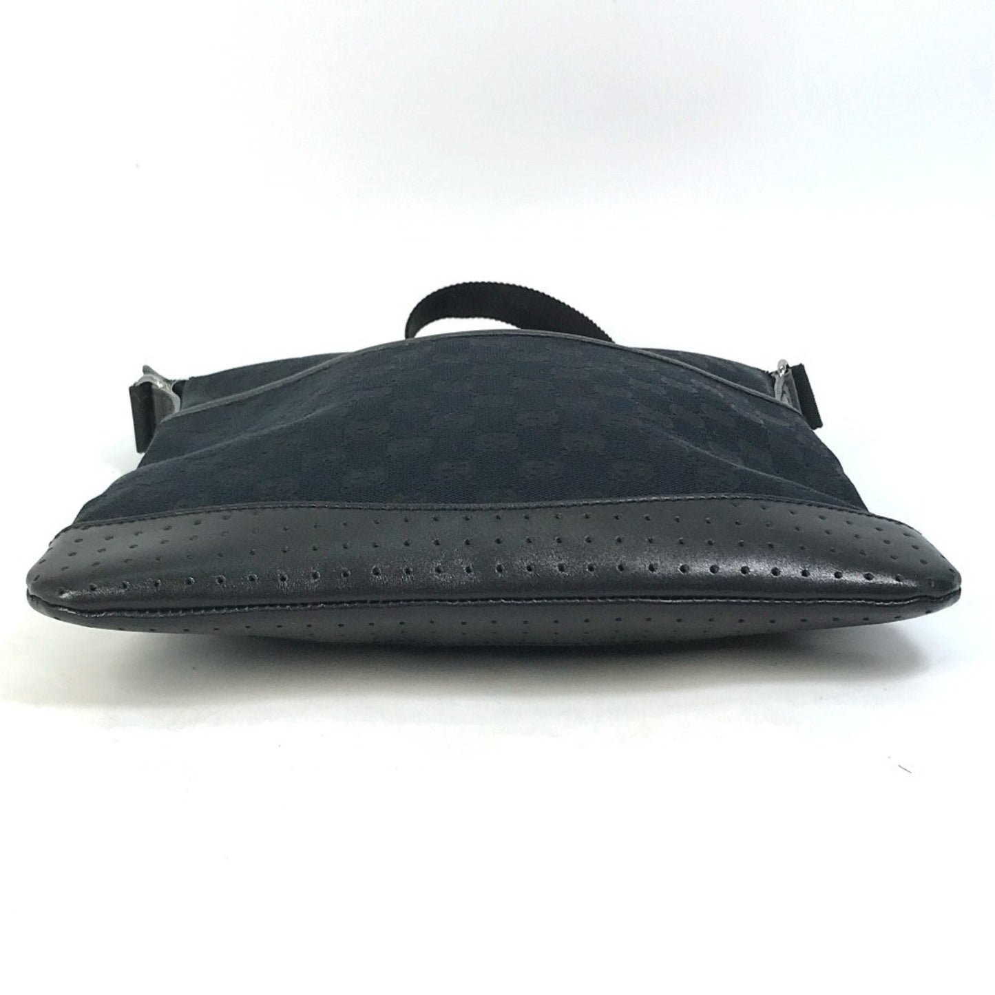 Gucci Black Gg Canvas Shoulder Bag
