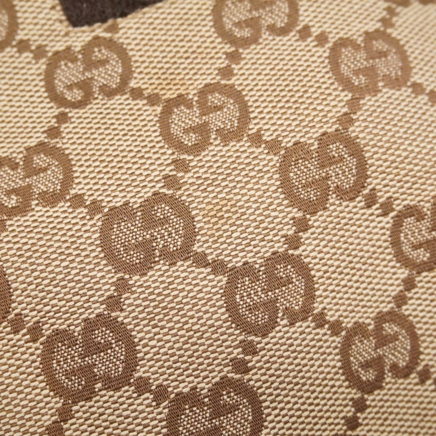 Gucci Brown Green Canvas Fanny Pack