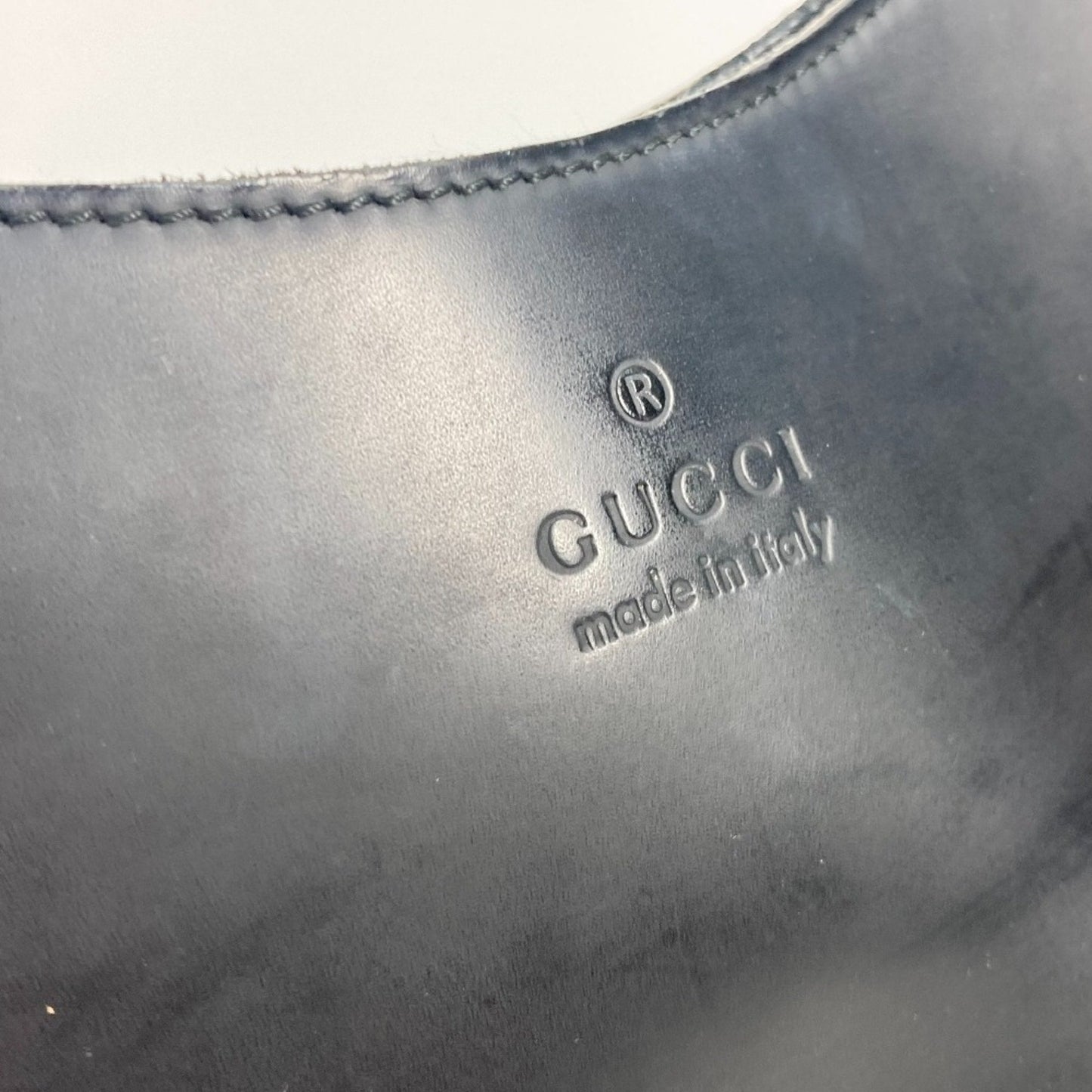 Gucci Black Red Color Leather Handbag Shoulder Bag