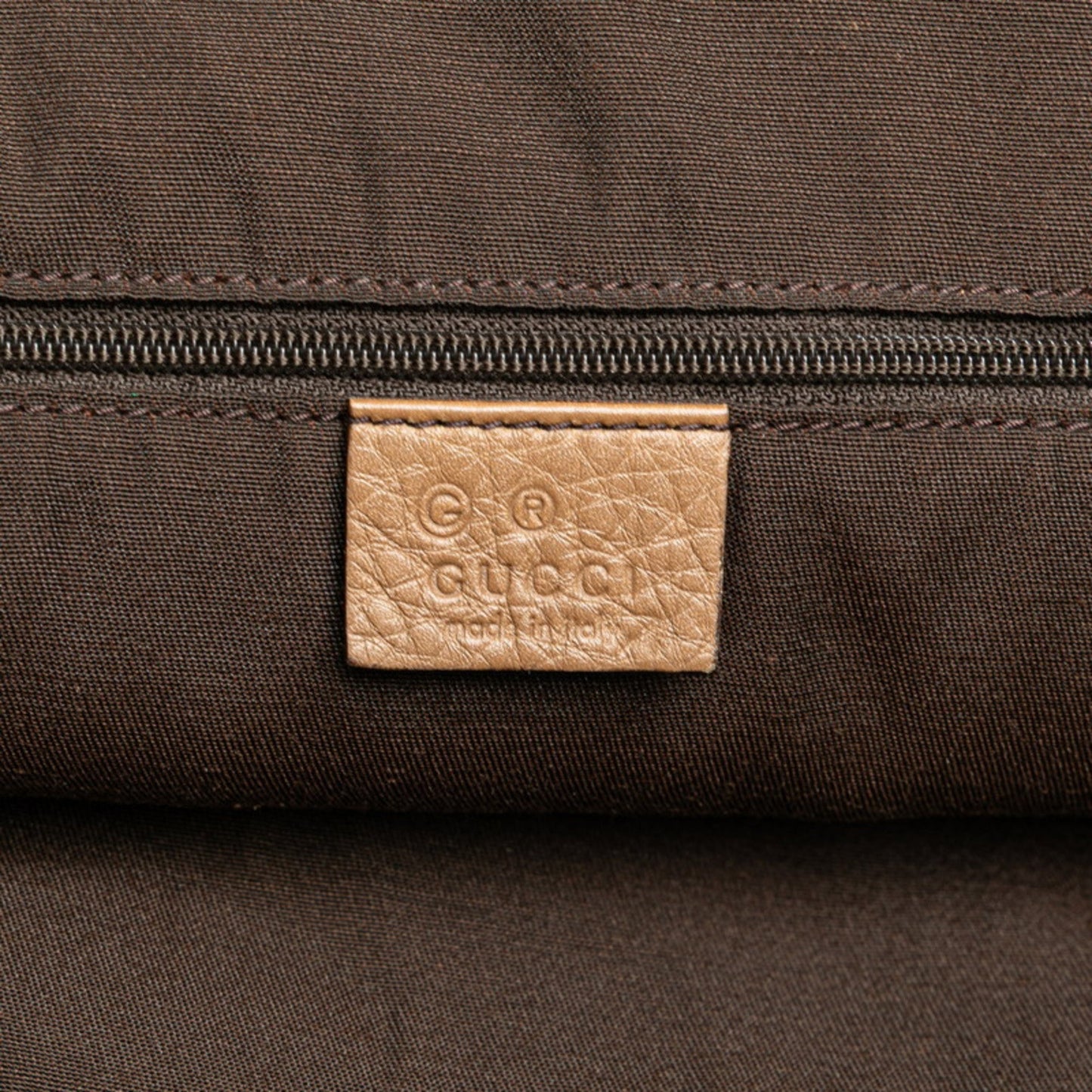 Gucci Brown Leather Shoulder Bag Tote Bag
