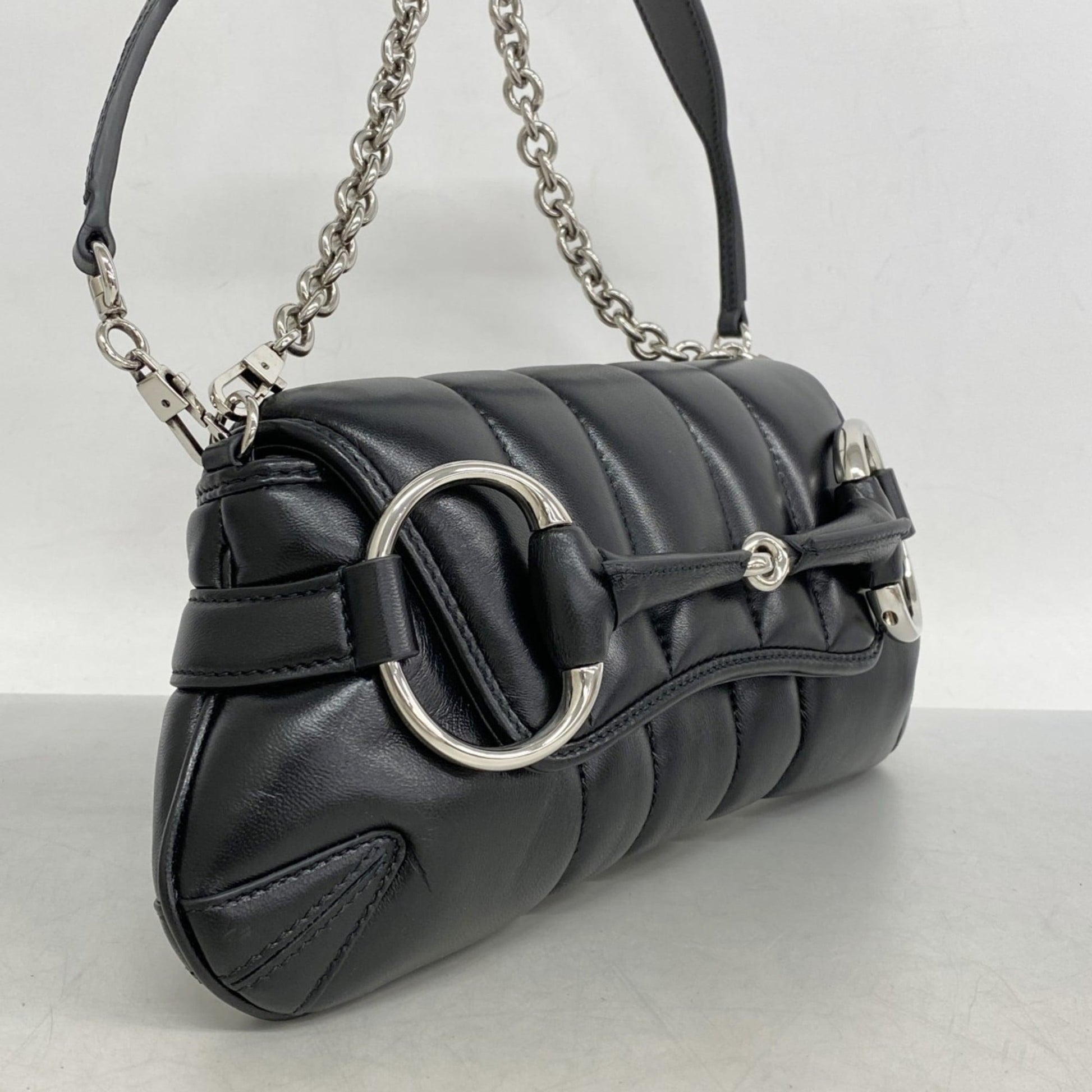 Gucci Black Leather Handbag