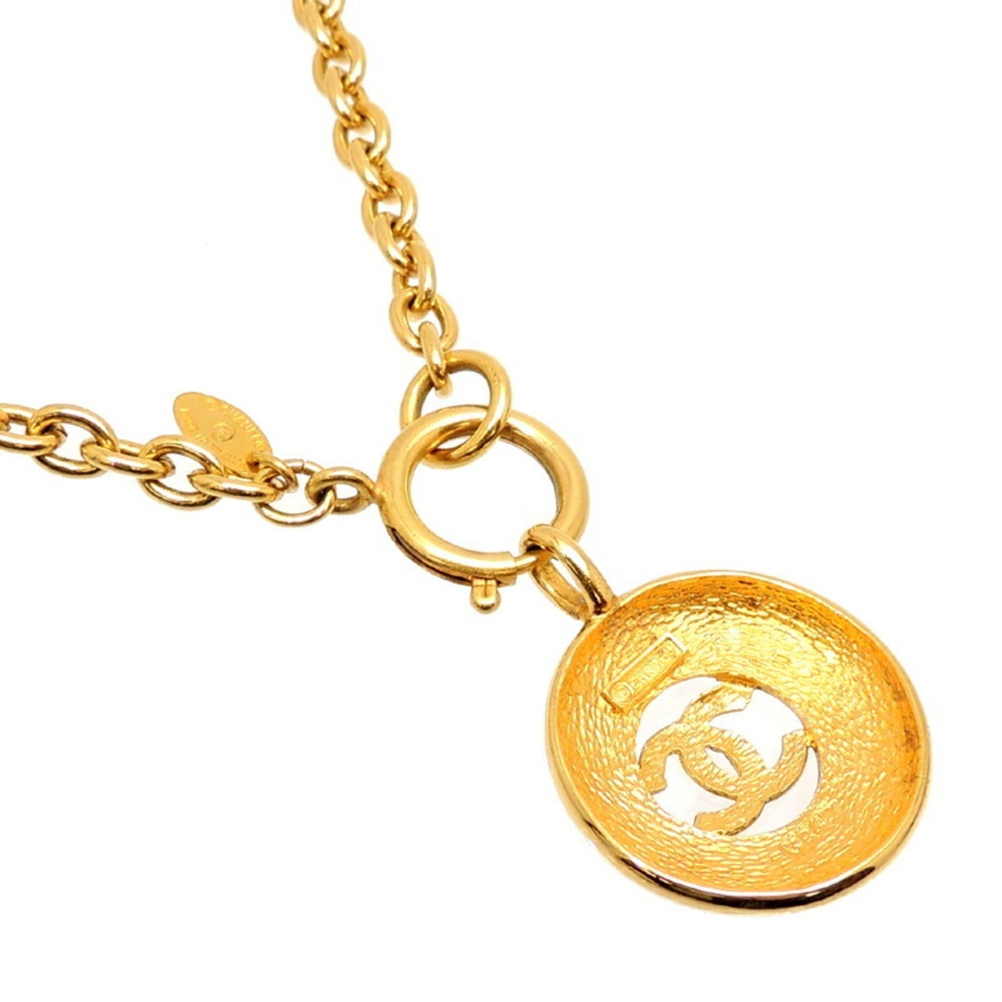 Chanel Coco Mark Pendant Ladies Necklace Gold Plating