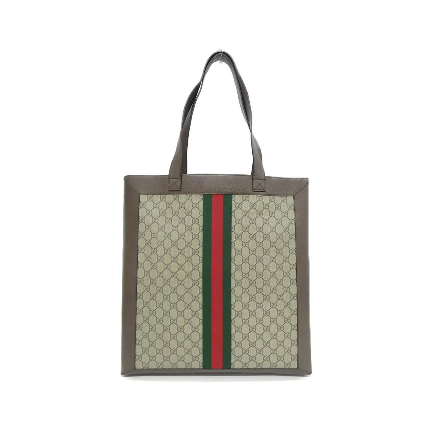 Gucci Beige Brown Canvas Handbag