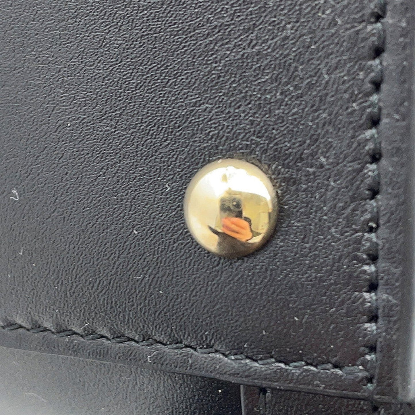 Gucci Black Leather Handbag Shoulder Bag Tote Bag