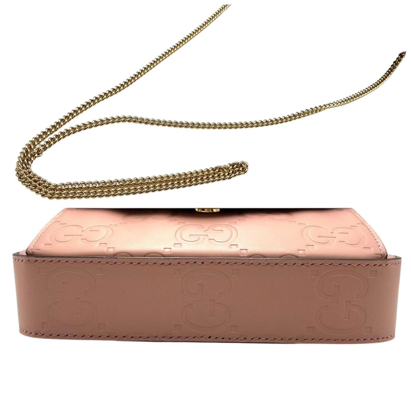 Gucci Pink Leather Shoulder Bag