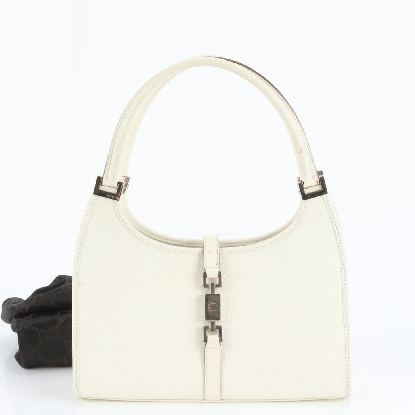 Gucci Ivory Leather Tote Bag