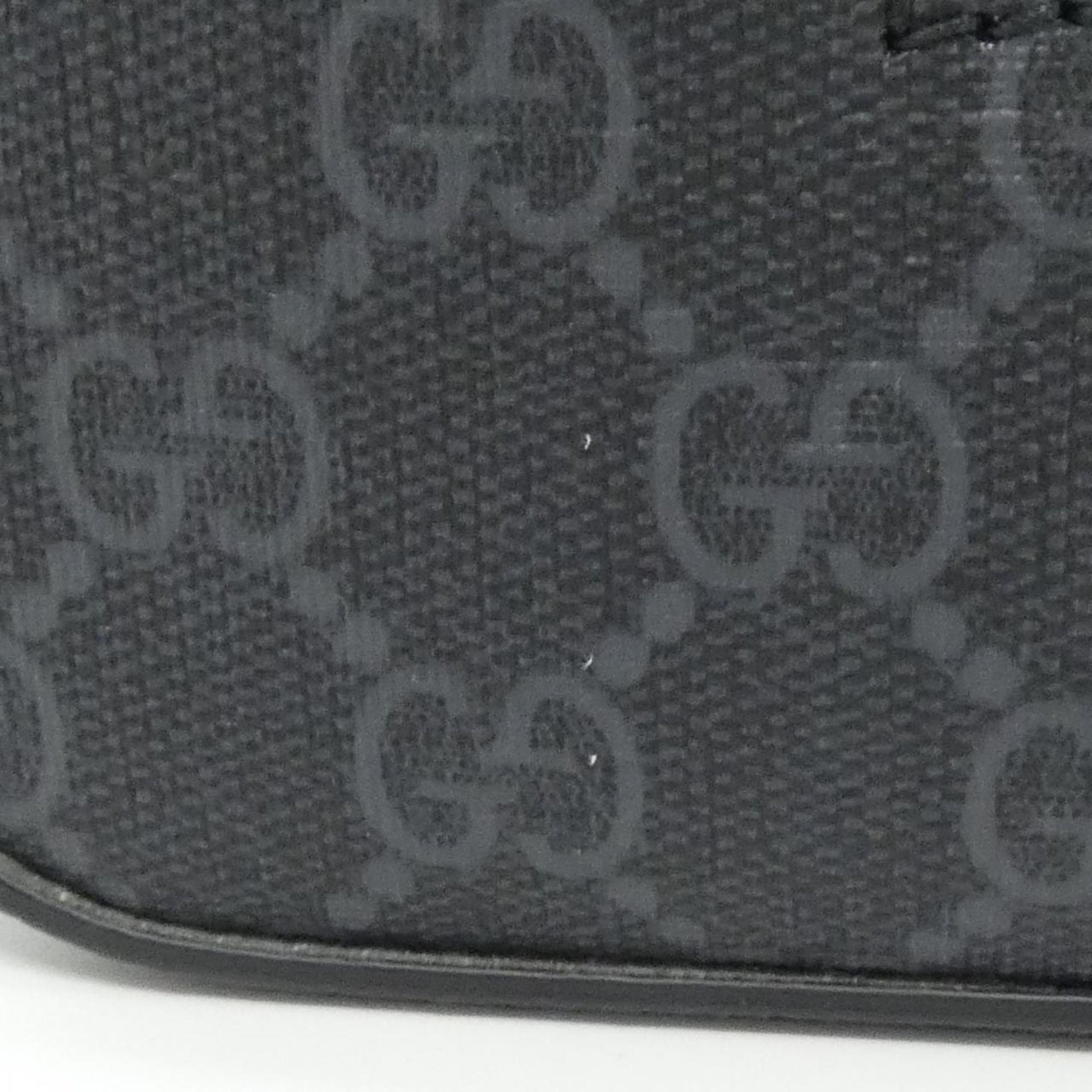 Gucci Black Gray Gg Supreme Canvas Clutch Bag Pouch