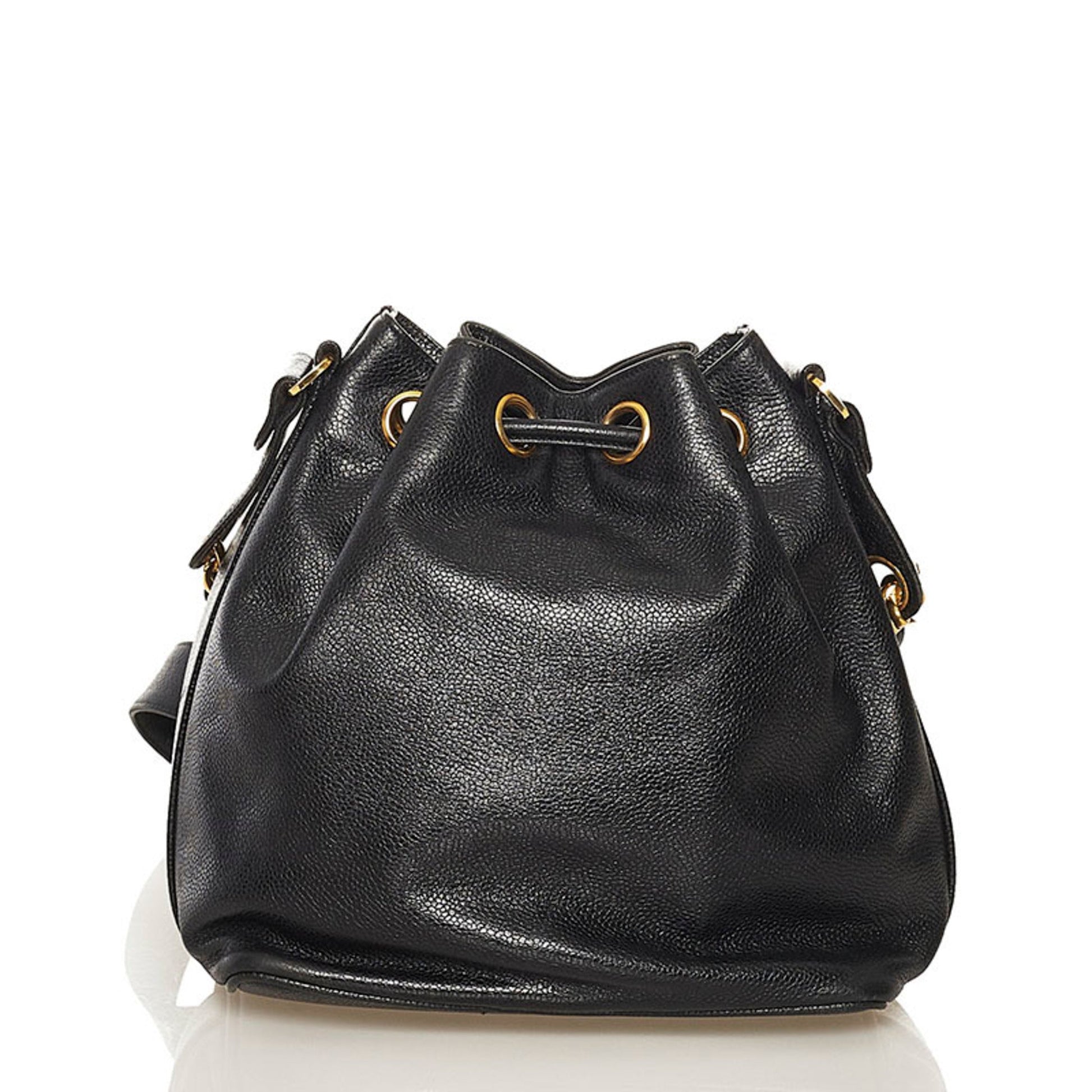 Chanel coco mark shoulder bag black caviar skin ladies CHANEL