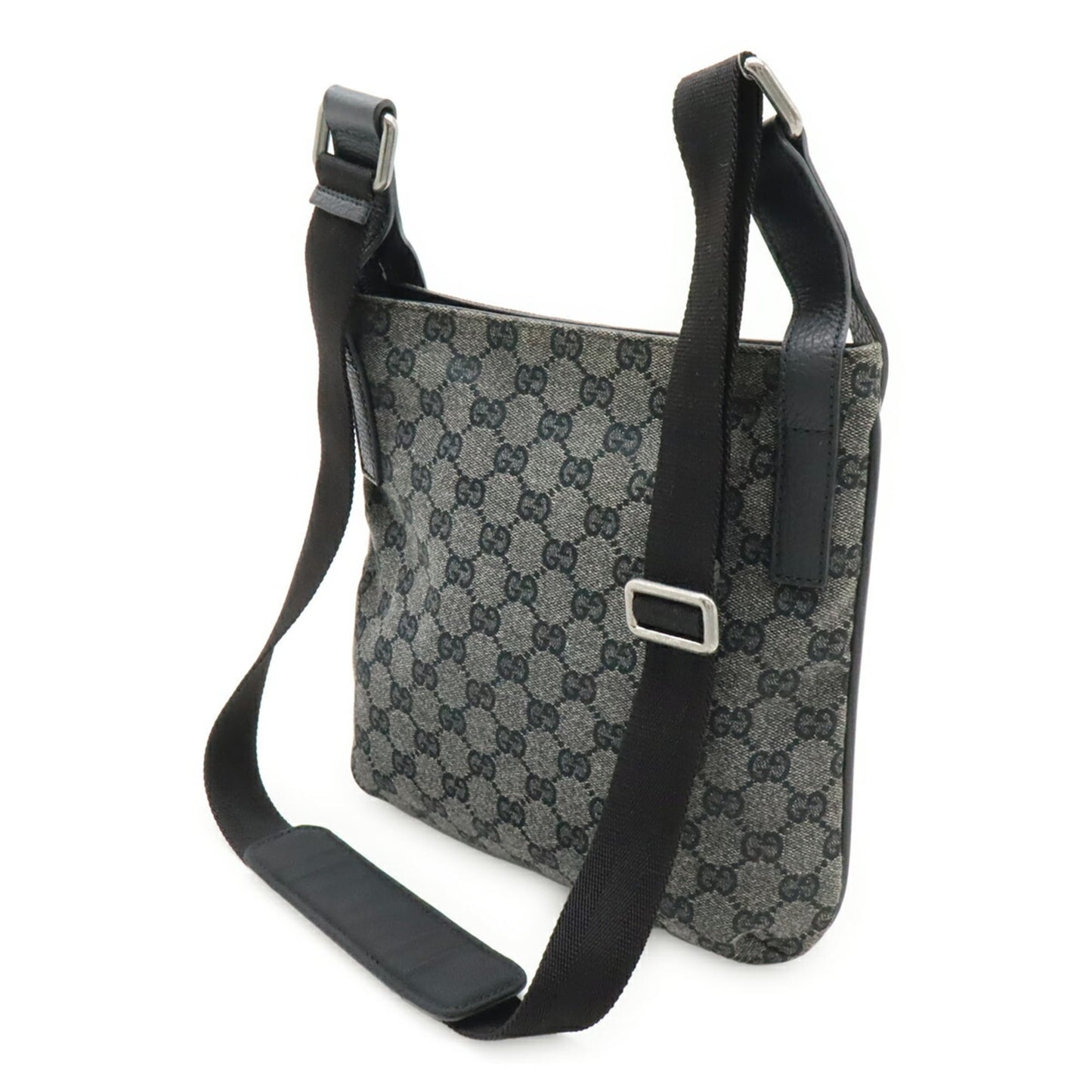 Gucci Dark Gray Gg Canvas Shoulder Bag