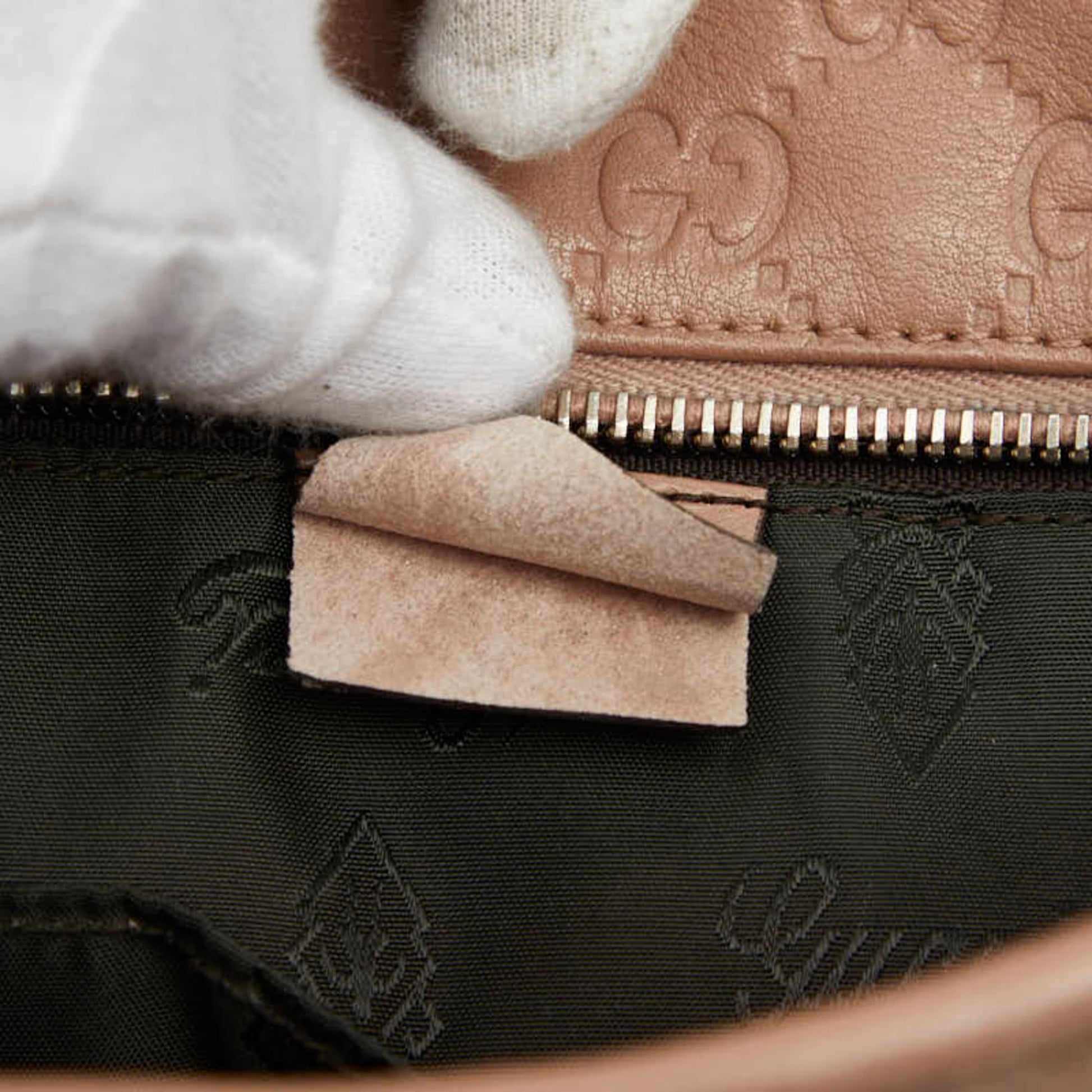 Gucci Beige Leather Handbag Tote Bag
