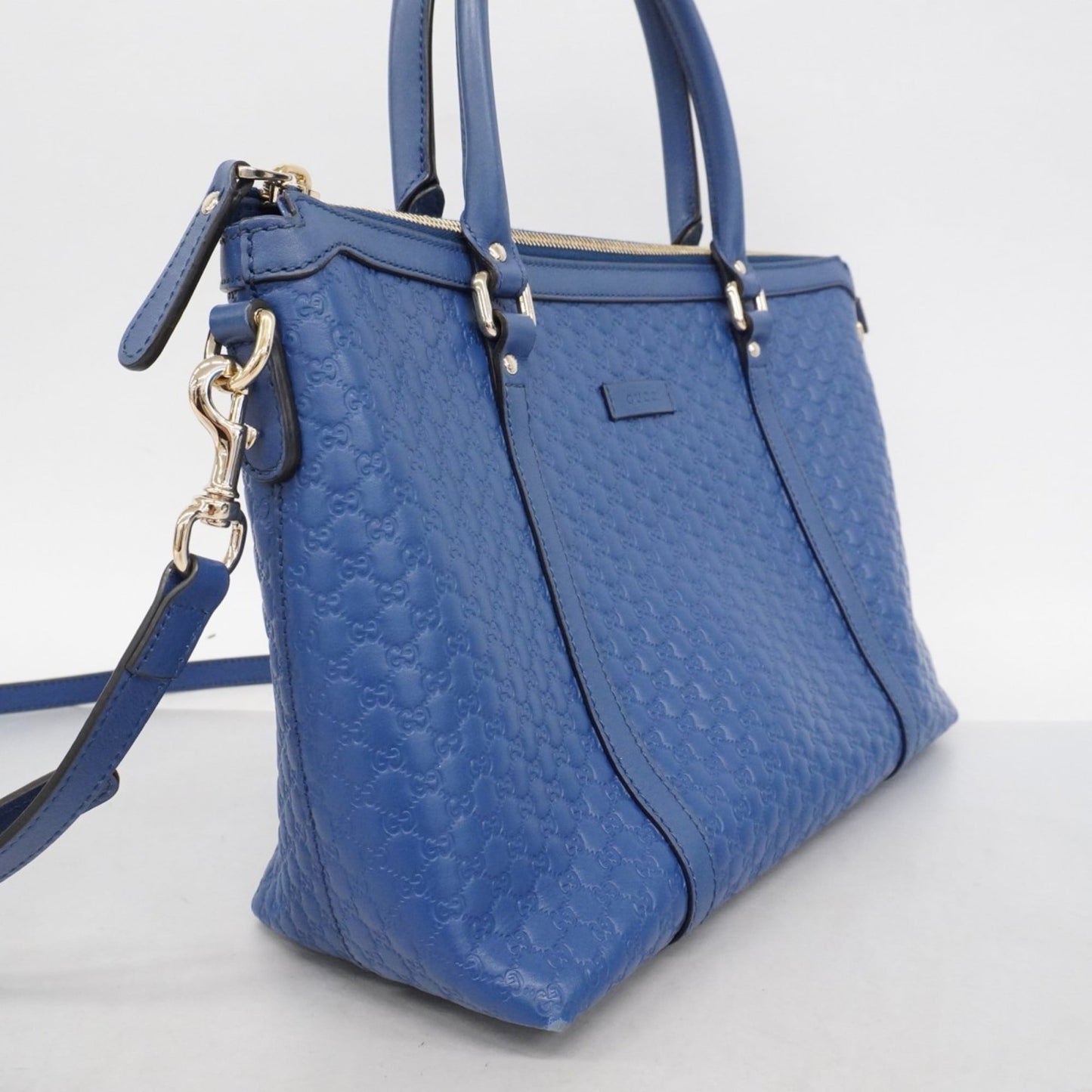 Gucci Blue Leather Handbag