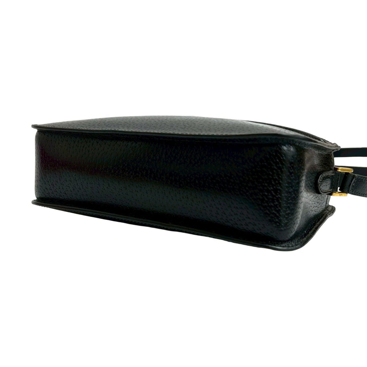 Gucci Black Leather Pochette Shoulder Bag
