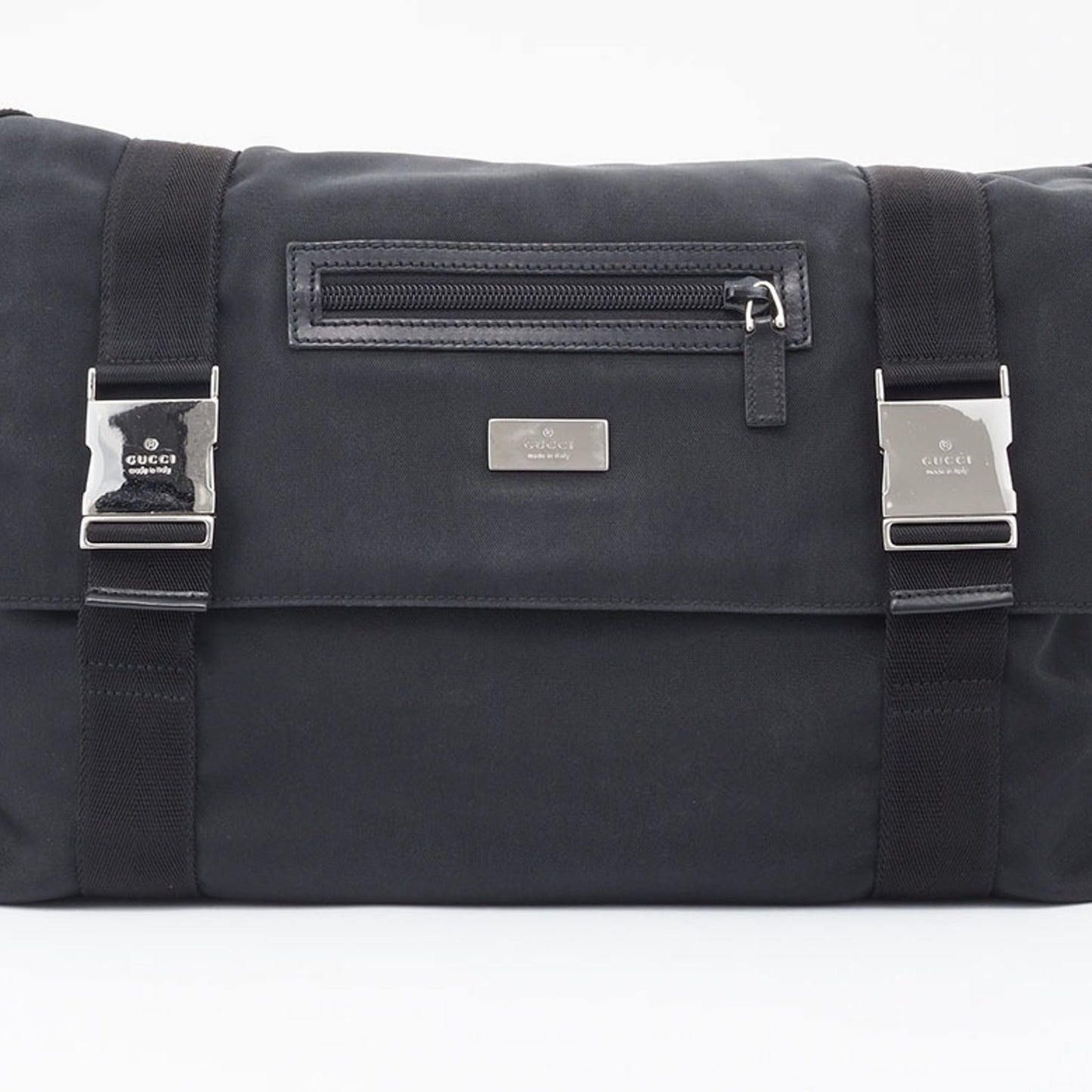 Gucci Black Nylon Messenger Bag Shoulder Bag