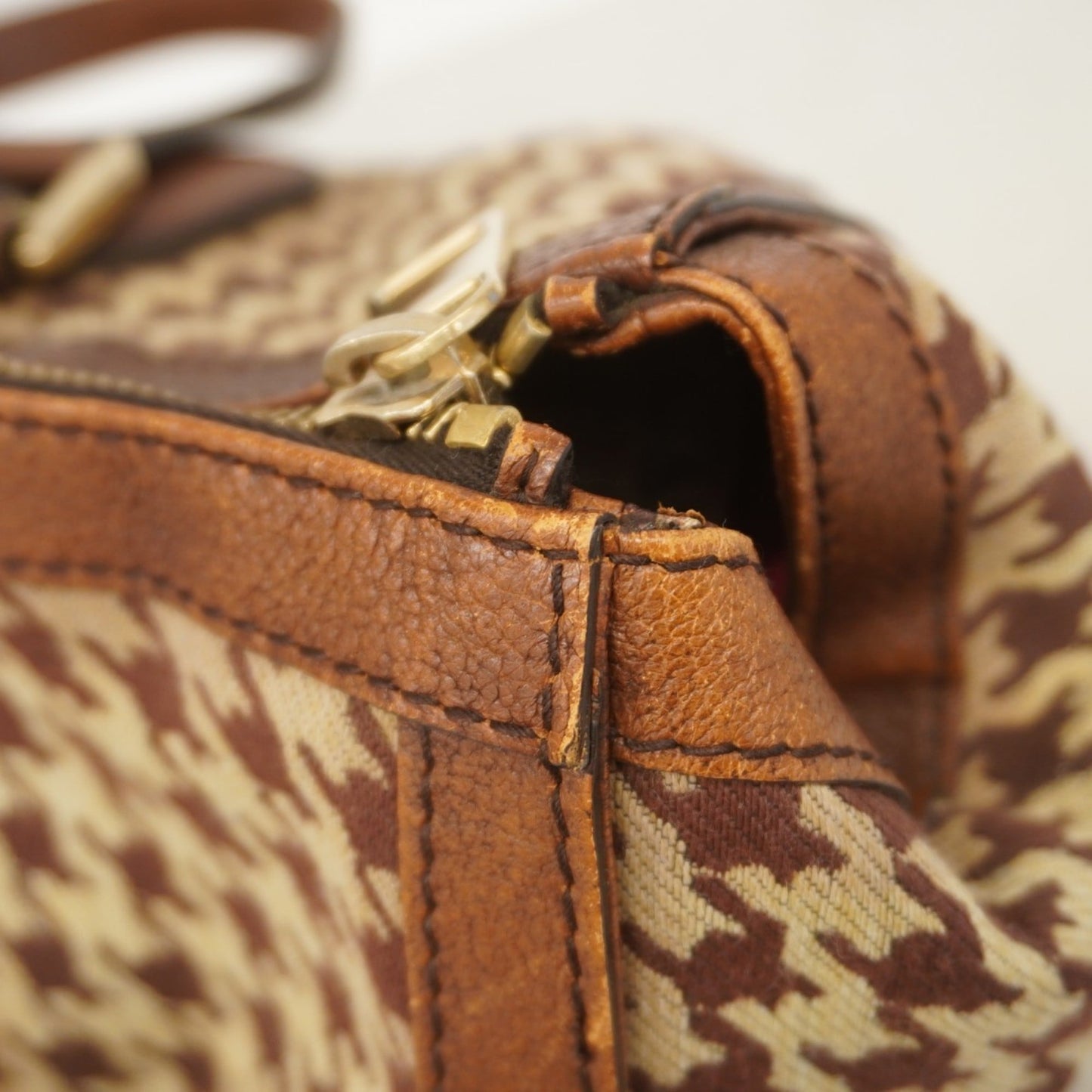 Gucci Brown Canvas Handbag