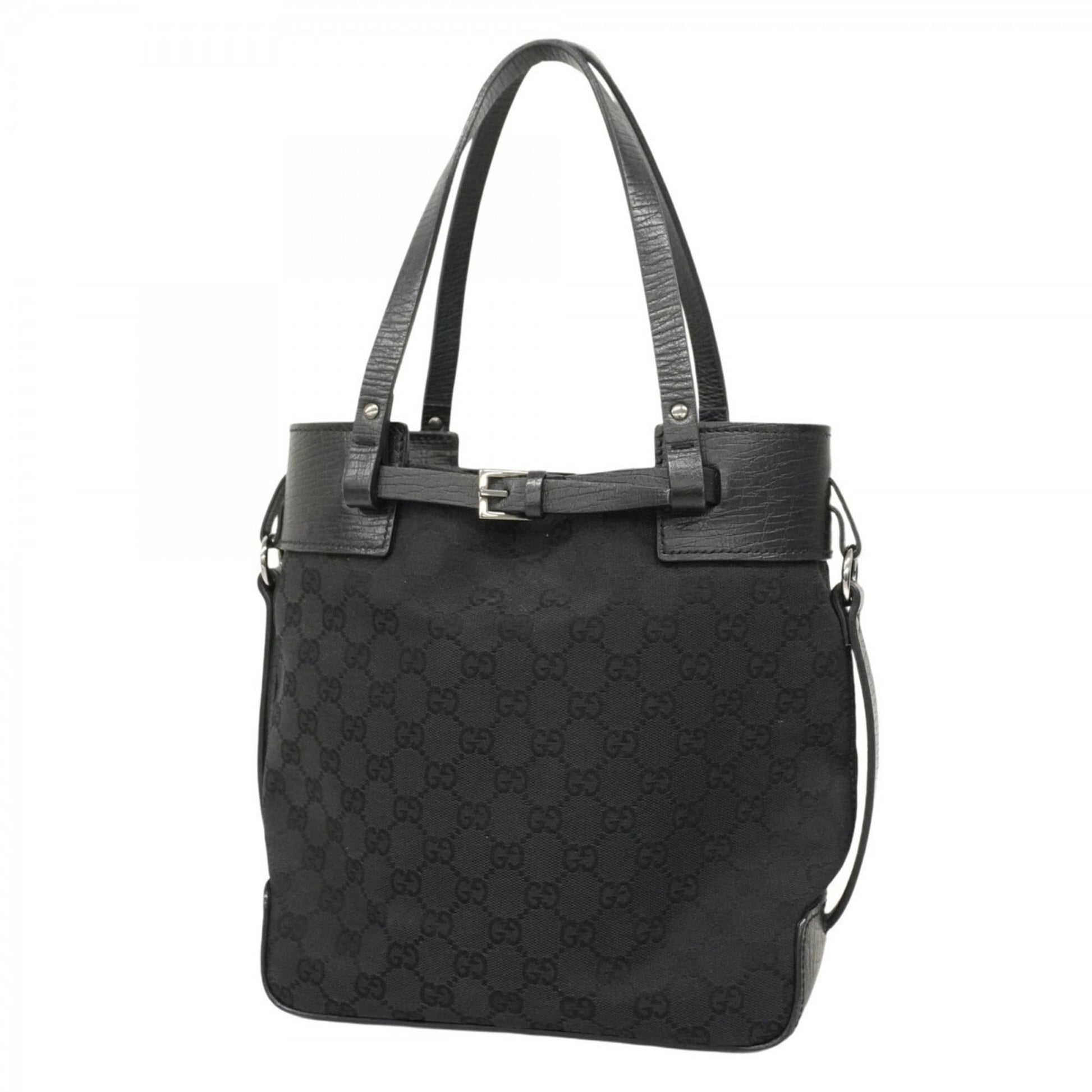 Gucci Black Canvas Handbag