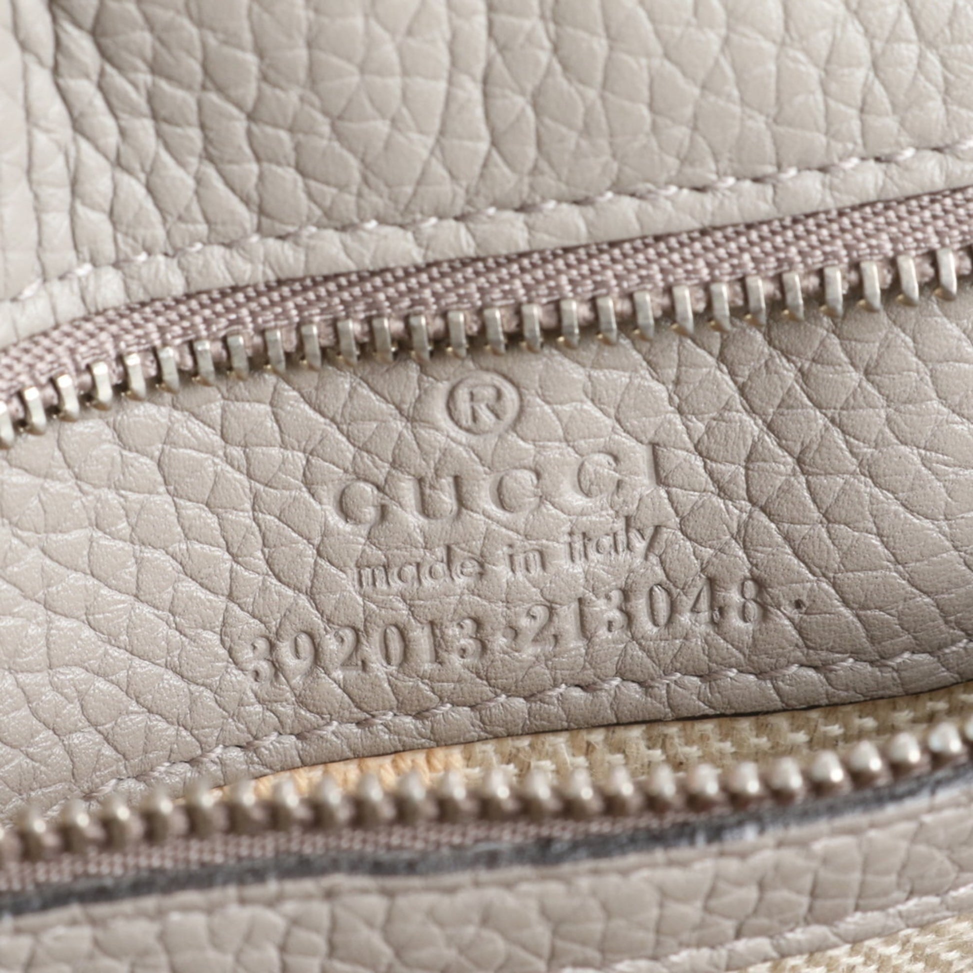 Gucci Gray Leather Handbag