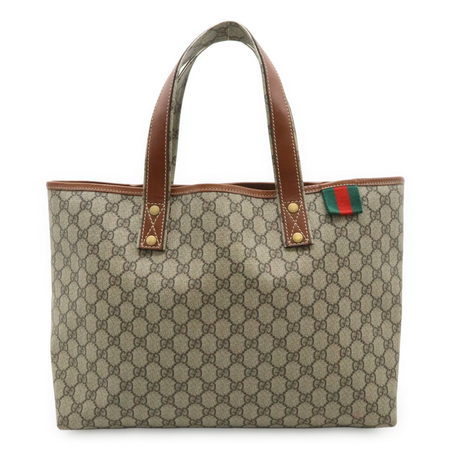 Gucci Beige Brown Gg Supreme Shoulder Bag Tote Bag
