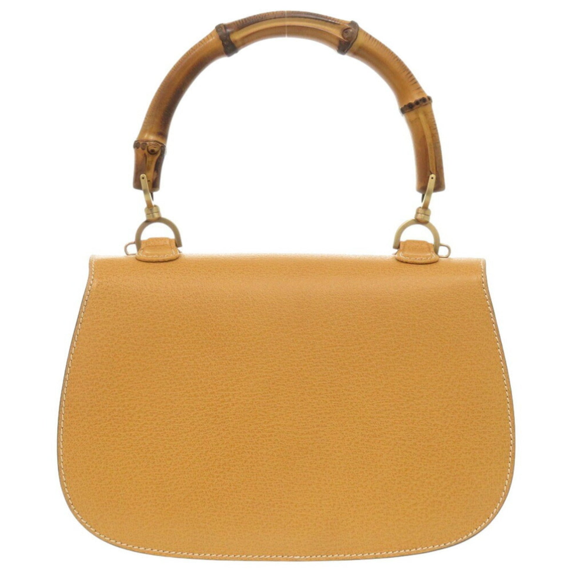 Gucci Yellow Leather Handbag