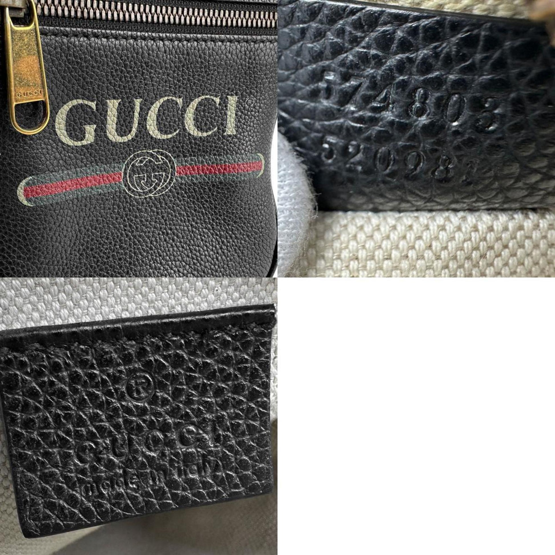 Gucci Black Leather Shoulder Bag