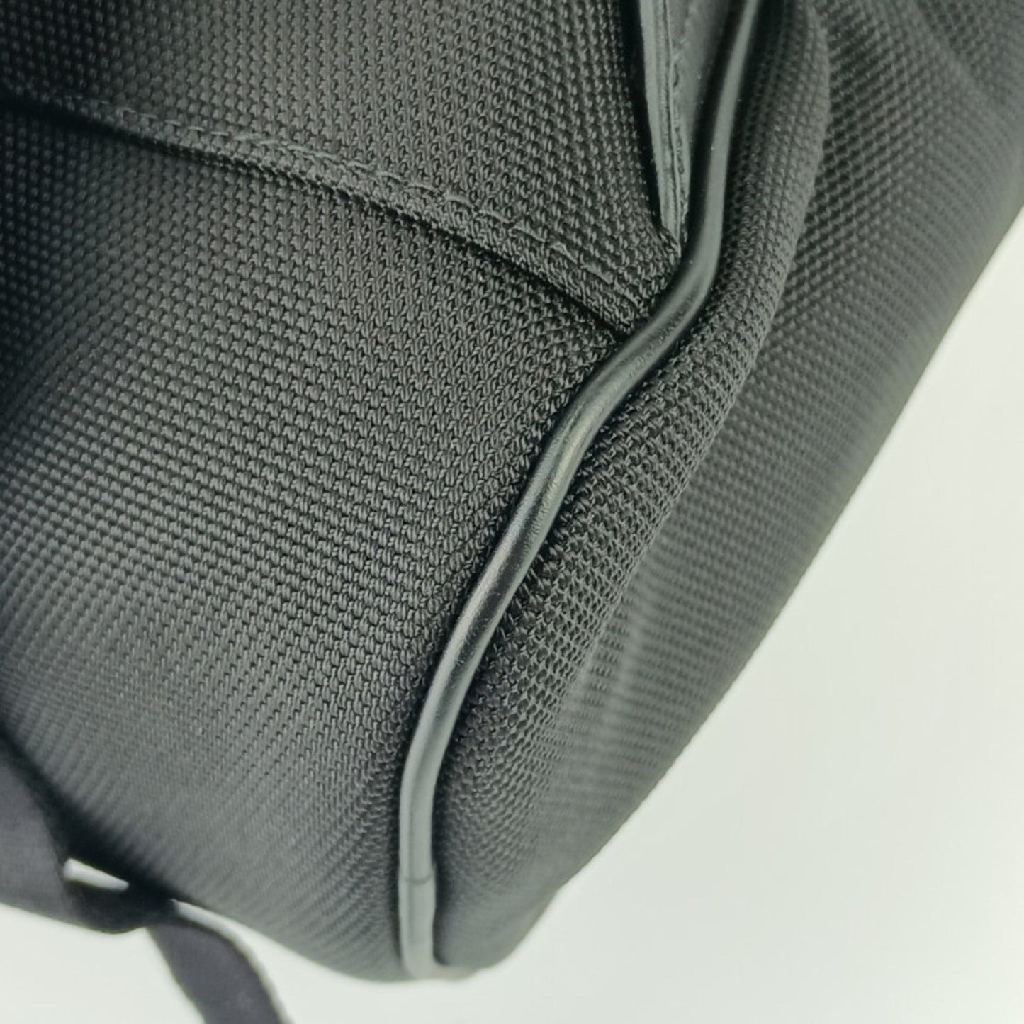 Gucci Black Canvas Leather Backpack
