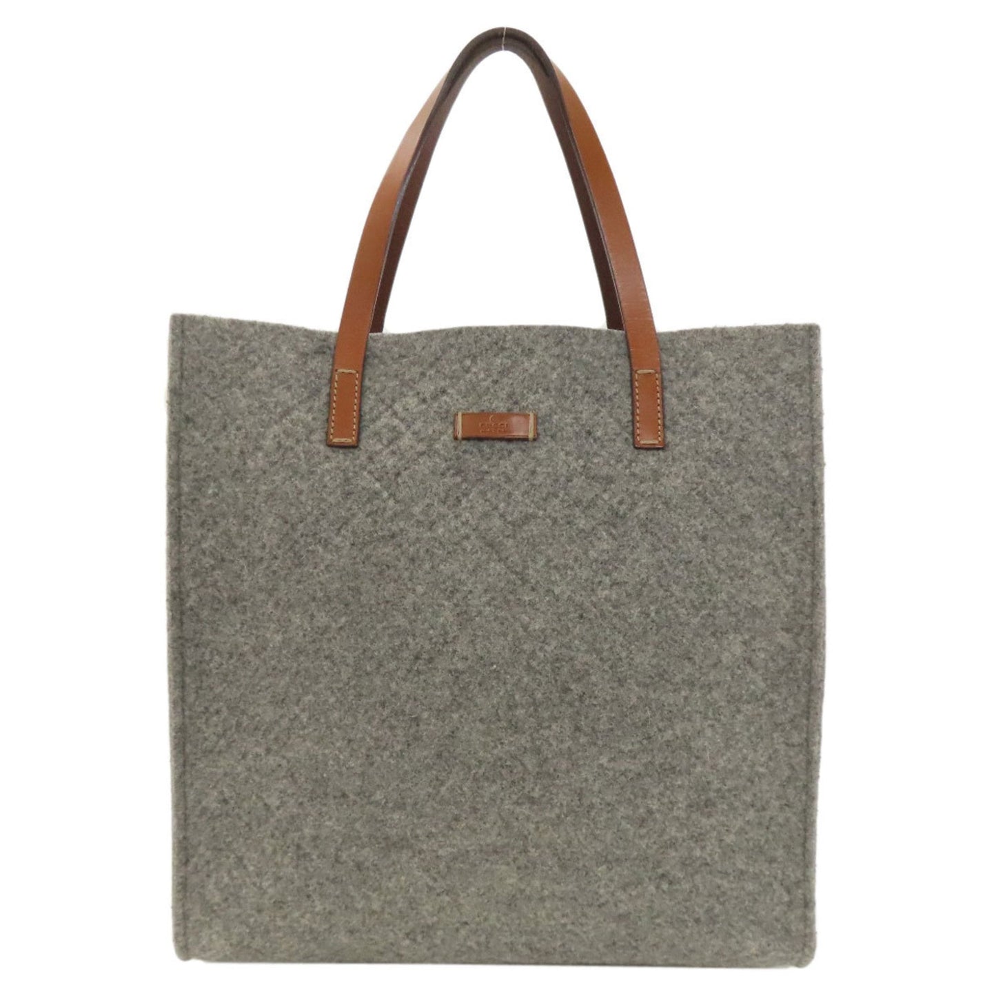 Gucci Gray Felt Tote Bag