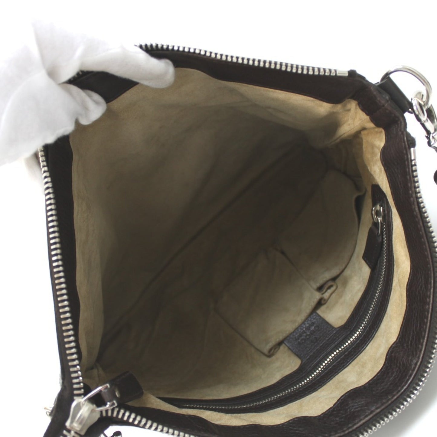 Gucci Dark Brown Leather Shoulder Bag