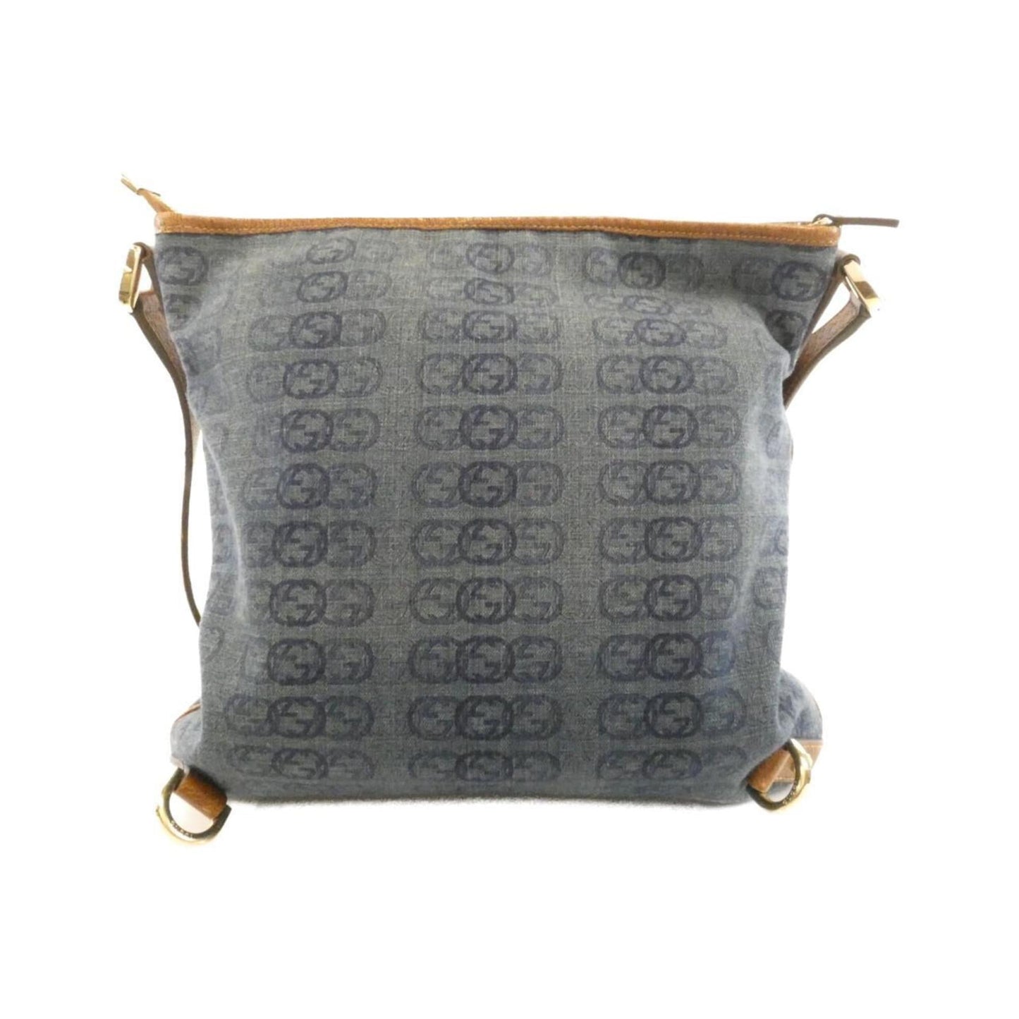 Gucci Dark Blue Canvas Shoulder Bag