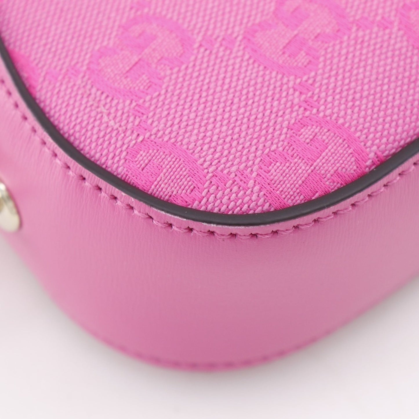 Gucci Pink Gg Canvas Shoulder Bag