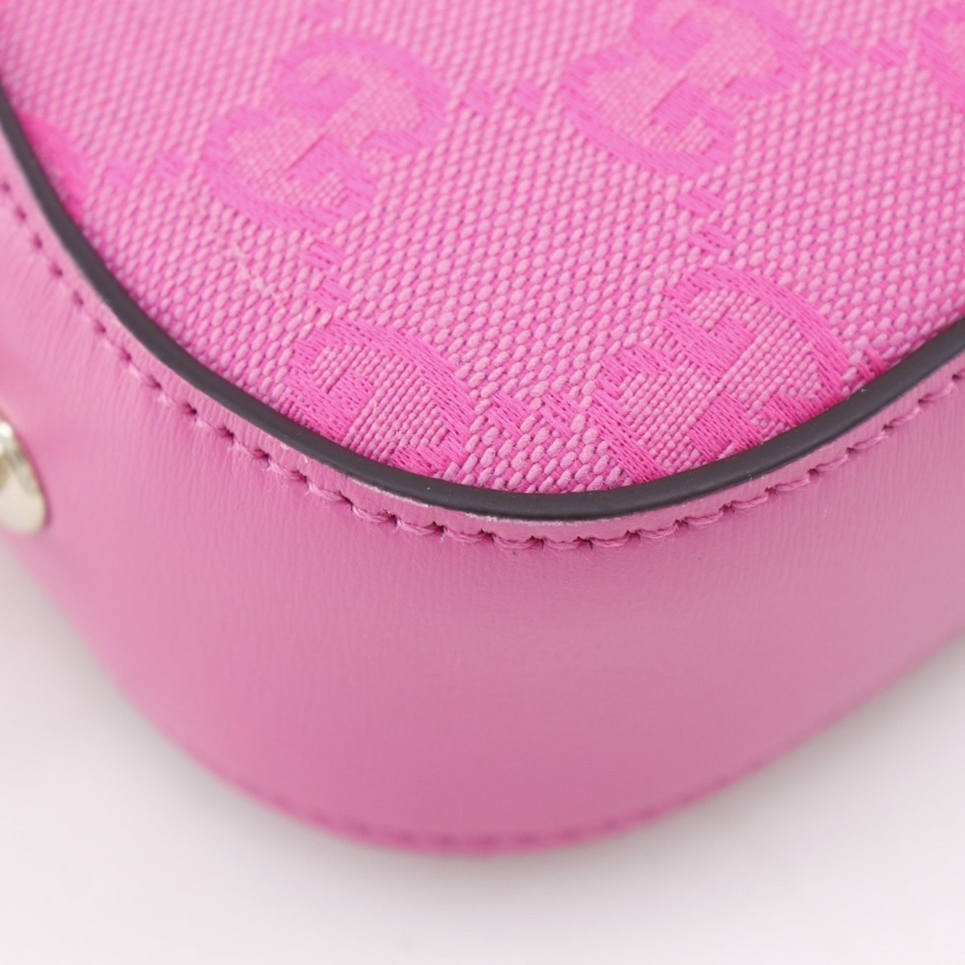 Gucci Pink Gg Canvas Shoulder Bag