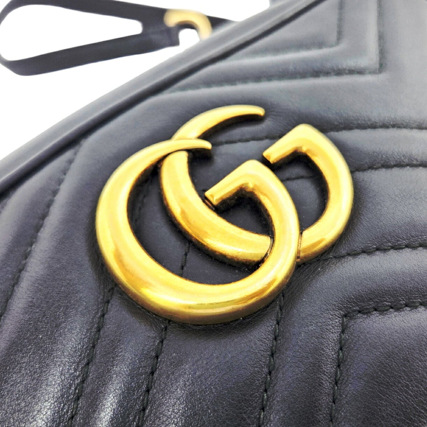 Gucci Black Leather Shoulder Bag