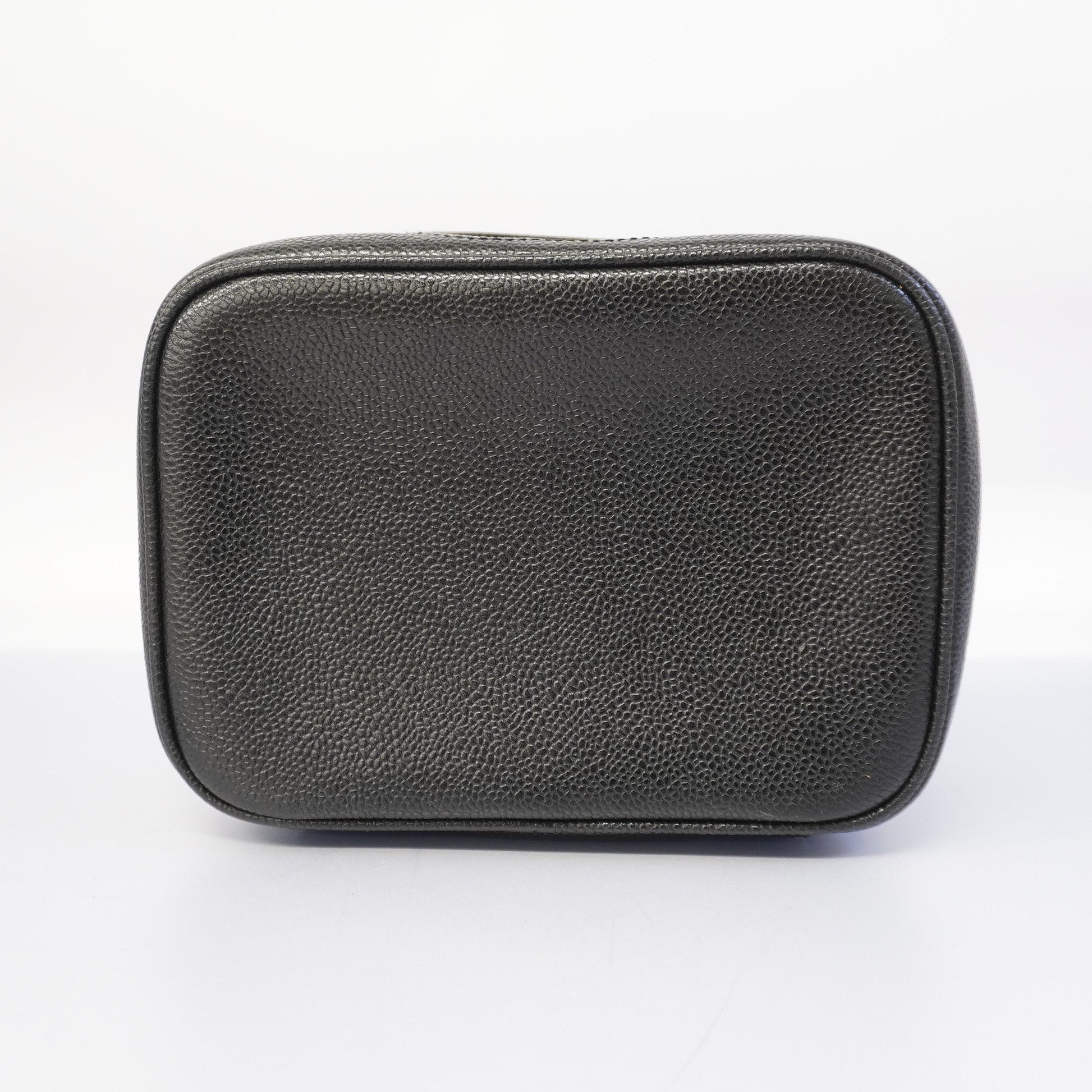 Chanel Caviar Skin Vanity Bag Women's Caviar Leather Vanity Bag Black