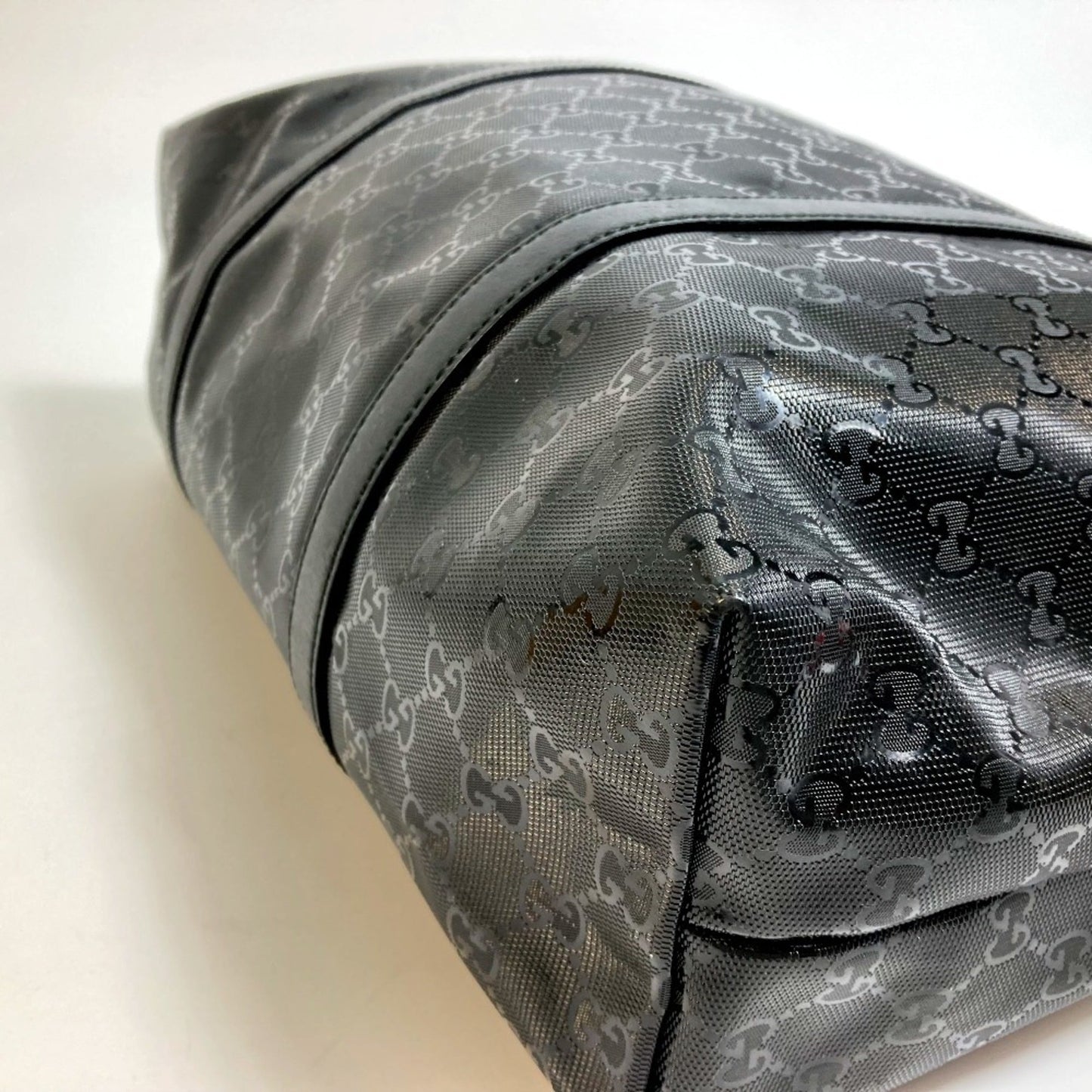 Gucci Black Gg Imprimé Tote Bag