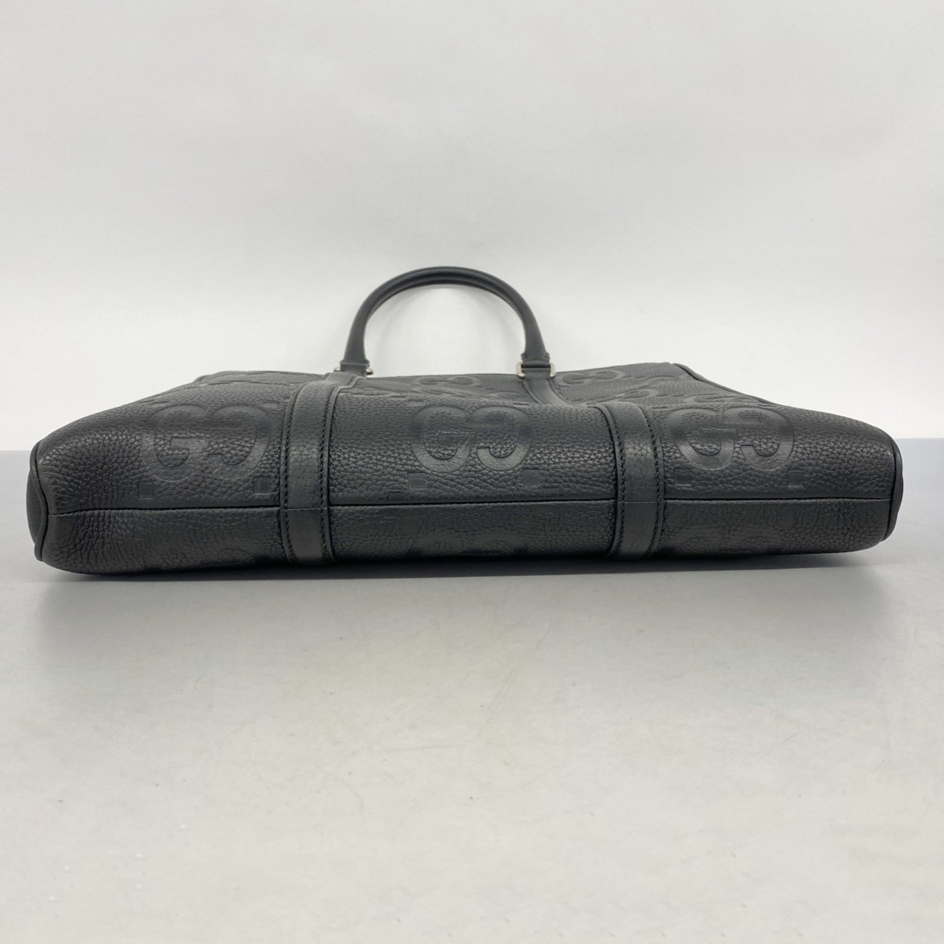 Gucci Black Leather Tote Bag