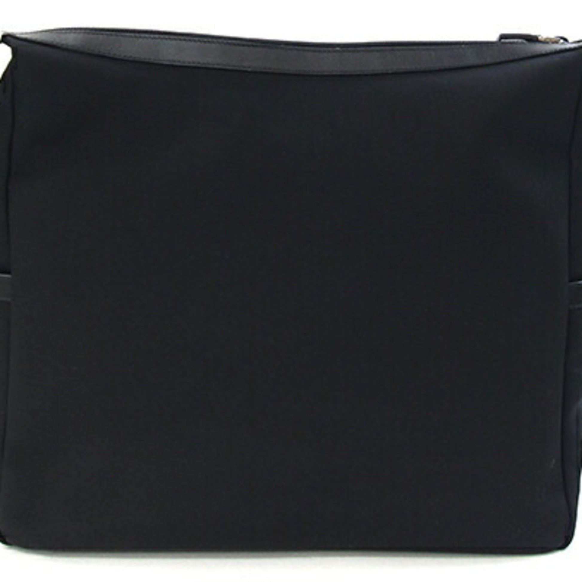 Gucci Black Nylon Canvas Leather Shoulder Bag