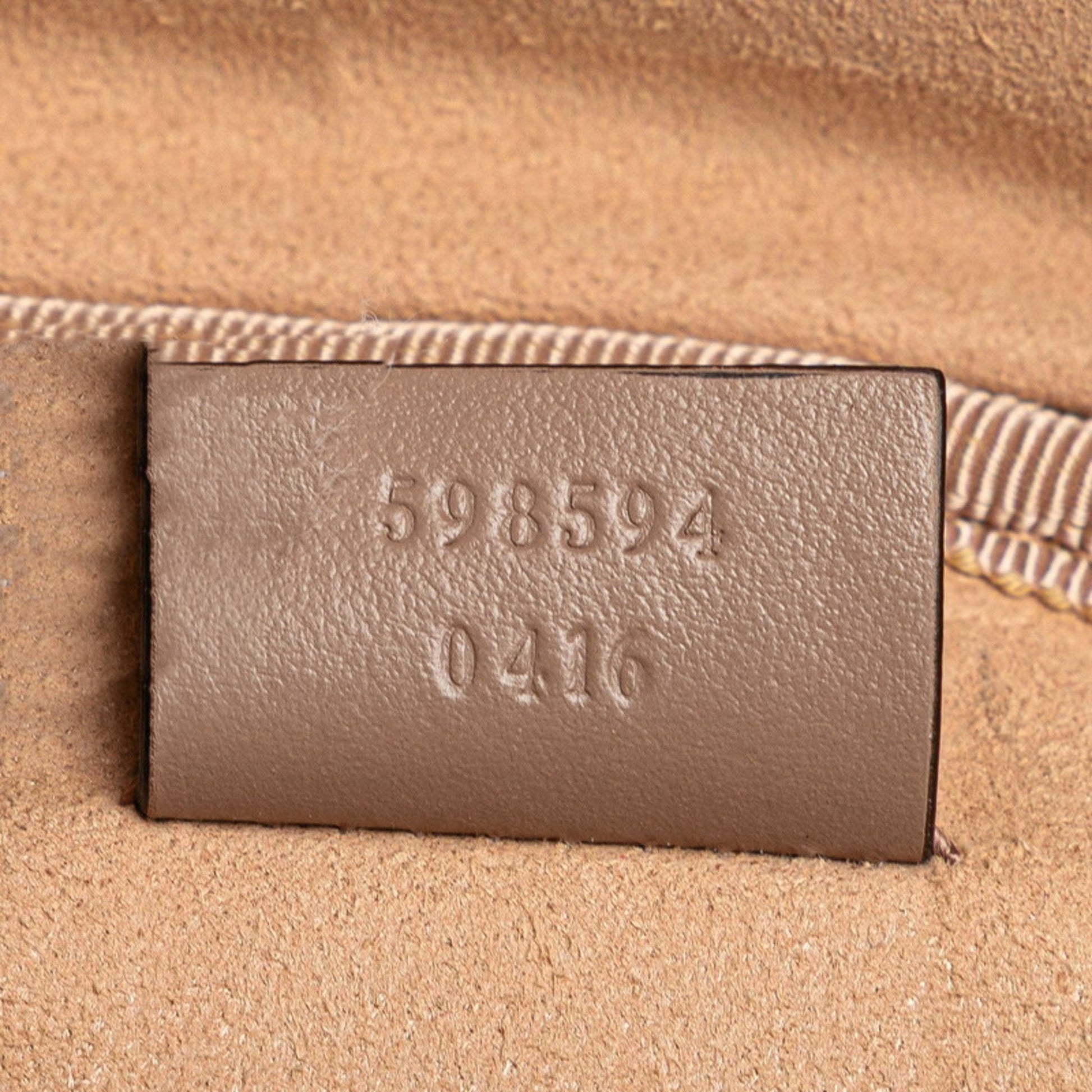 Gucci Gg Marmont Beige Quilting Backpack