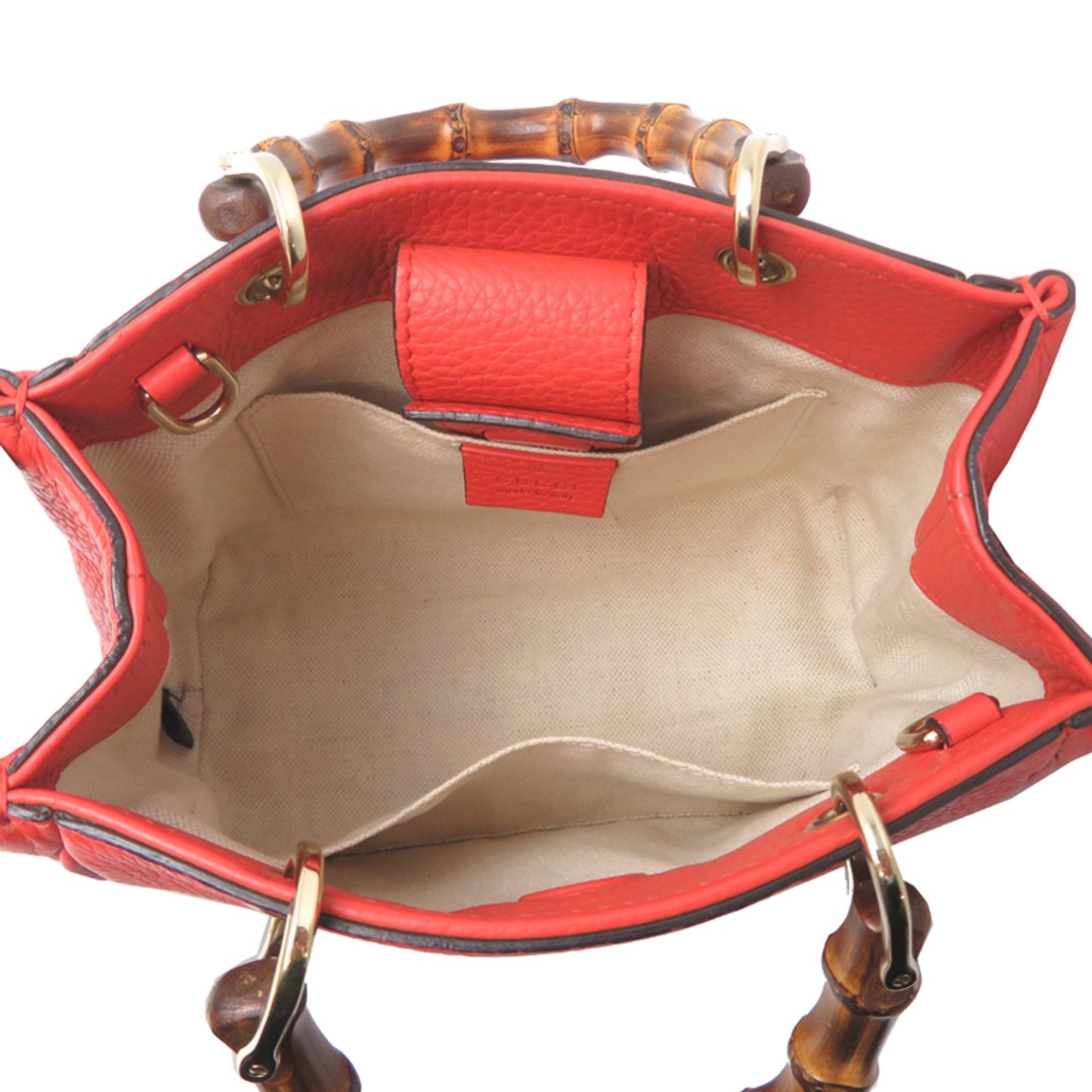 Gucci Orange Leather Handbag