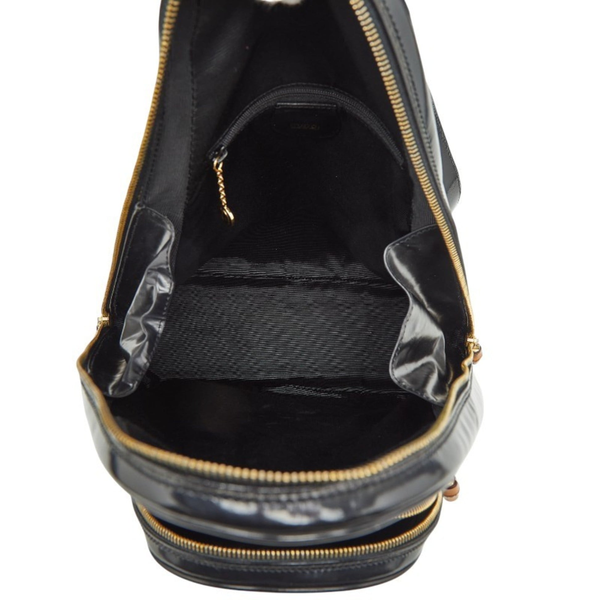 Gucci Black Patent Leather Shoulder Bag