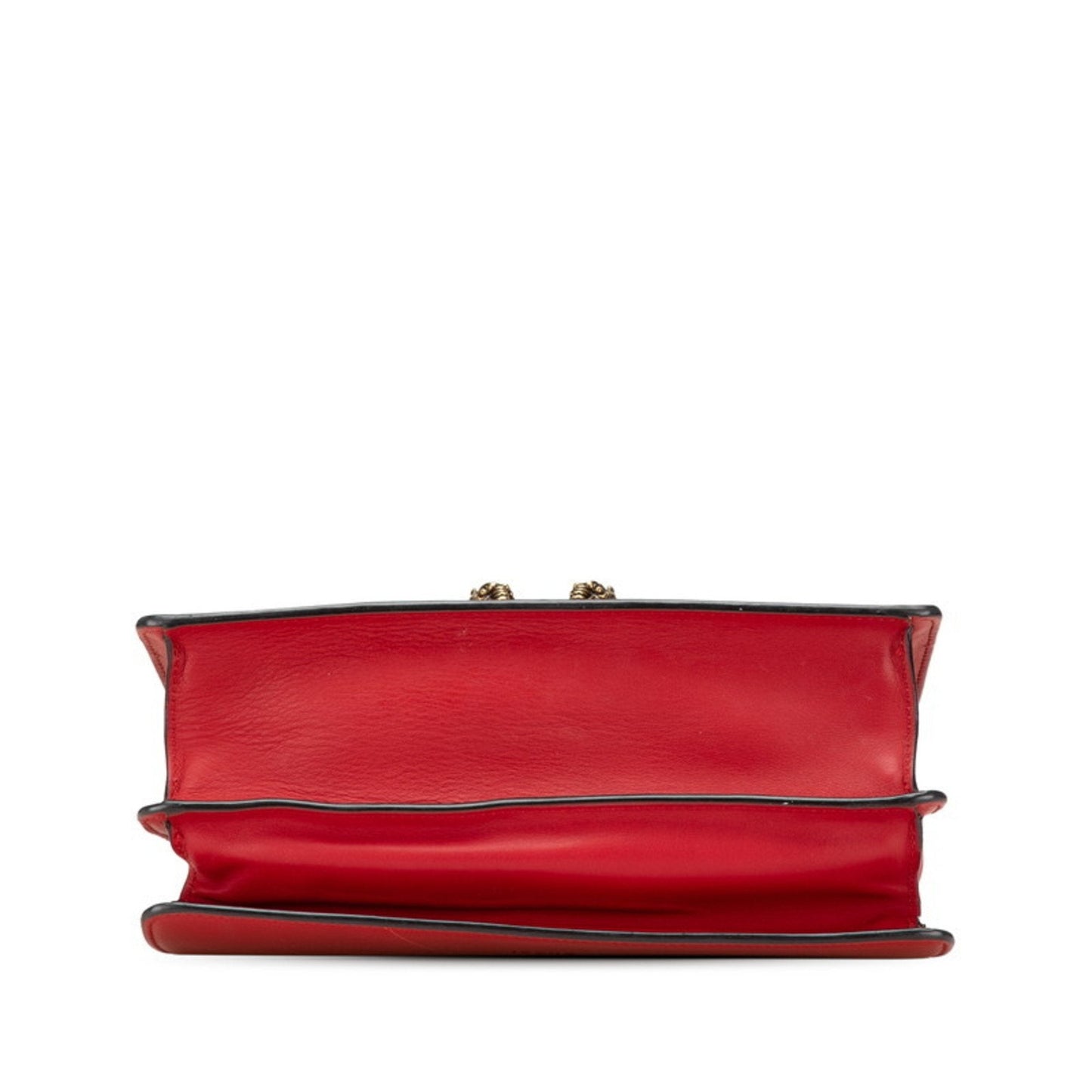 Gucci Red Color Leather Handbag Shoulder Bag
