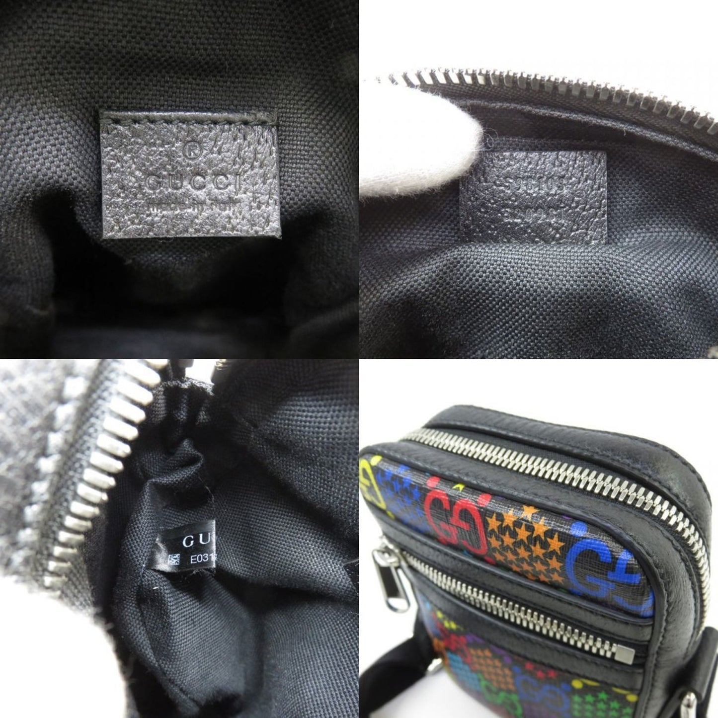 Gucci Black Multi-Color Shoulder Bag
